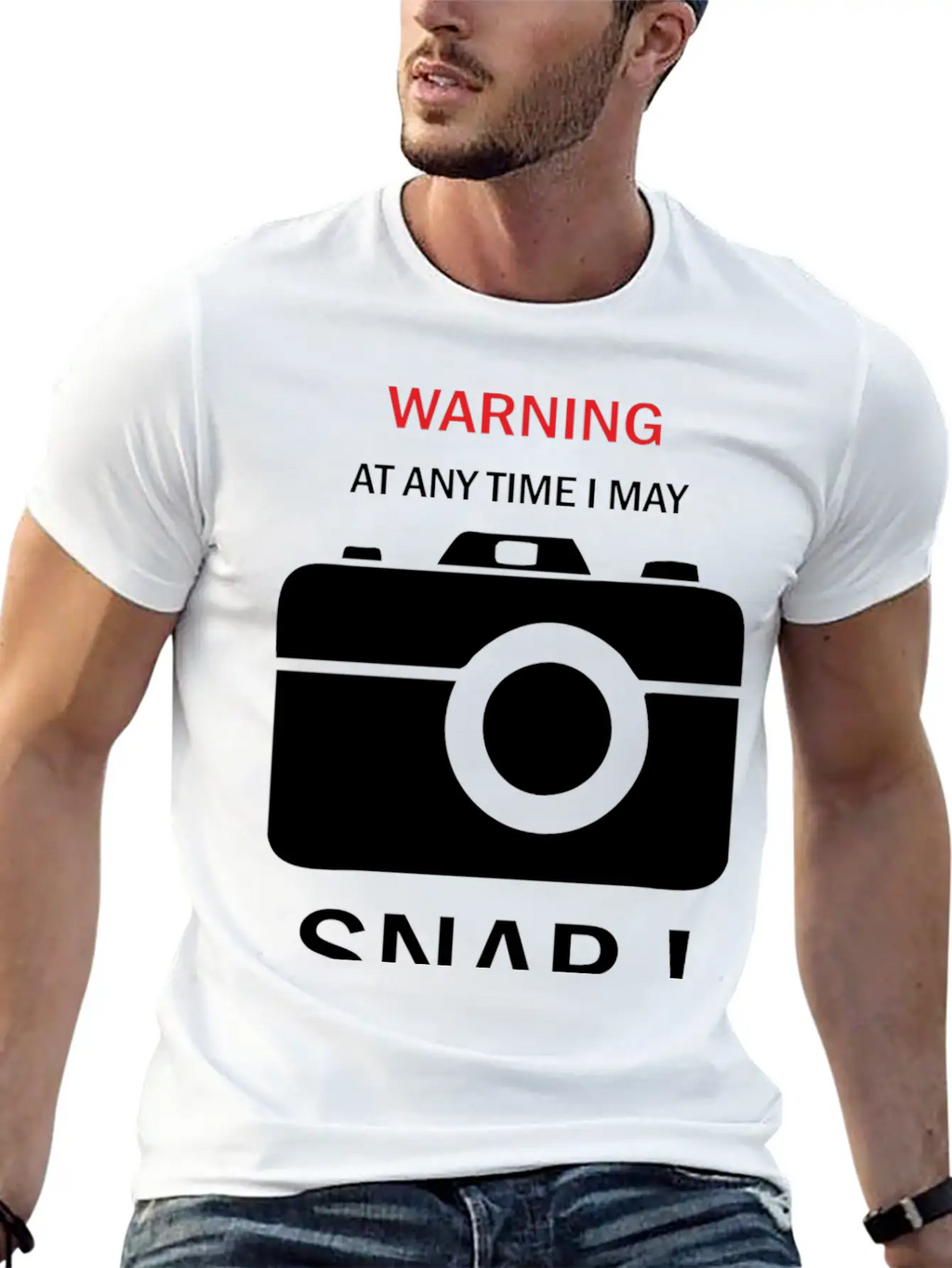 Warning Any Time I Snap Unisex Casual T-Shirt – Clean Design For Daily Comfort