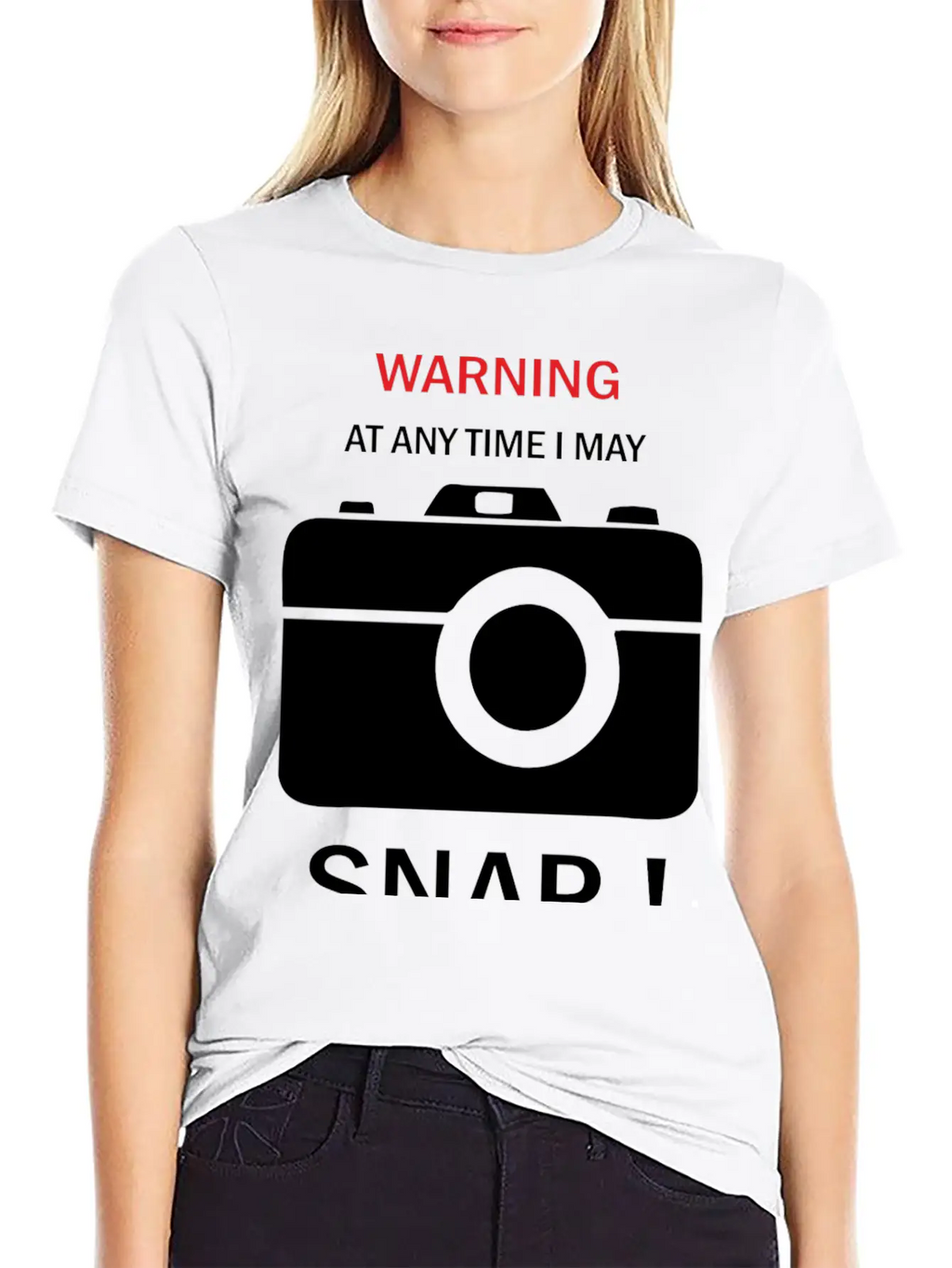 Warning Any Time I Snap Unisex Casual T-Shirt – Clean Design For Daily Comfort