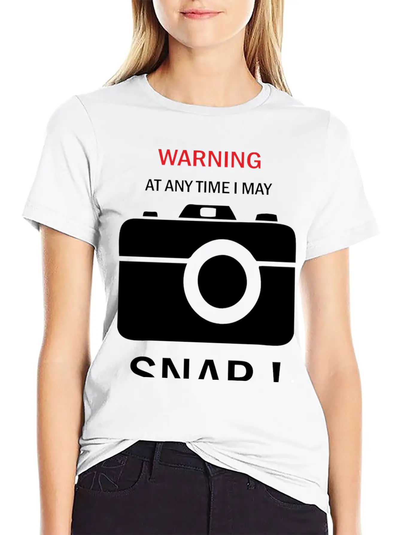 Warning Any Time I Snap Unisex Casual T-Shirt – Clean Design For Daily Comfort