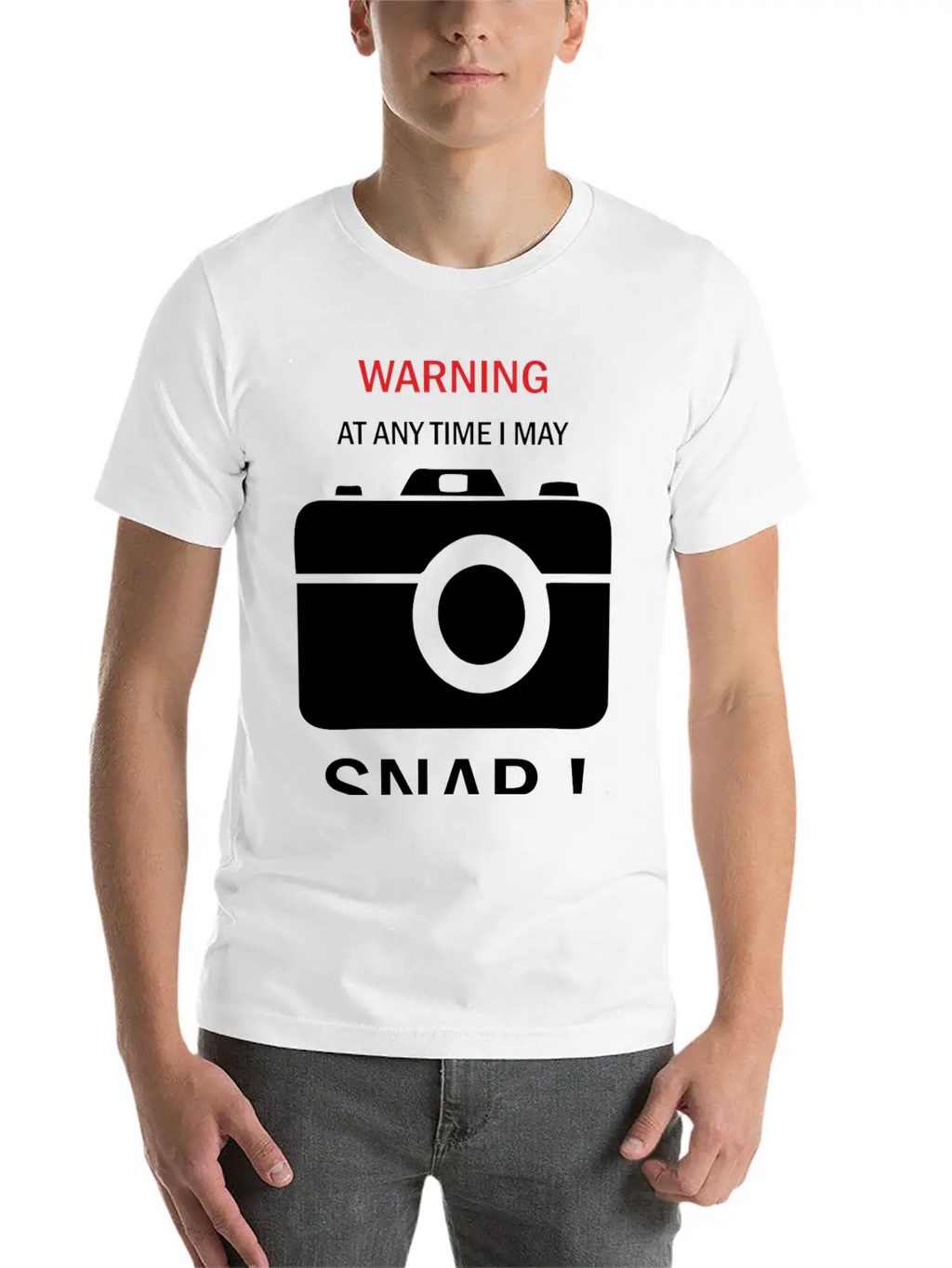 Warning Any Time I Snap Unisex Casual T-Shirt – Clean Design For Daily Comfort
