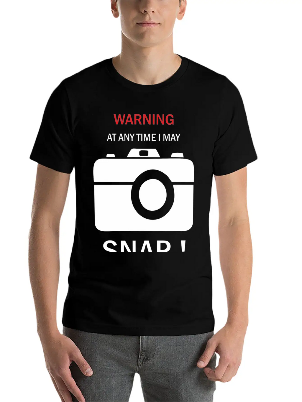 Warning Any Time I Snap Unisex Casual T-Shirt – Clean Design For Daily Comfort