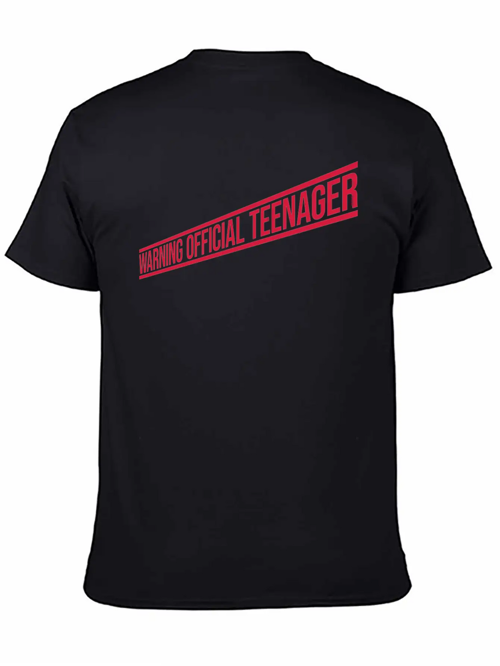 Warning Official Teenager Quote Unisex Casual T-Shirt – Clean Design For Daily Comfort