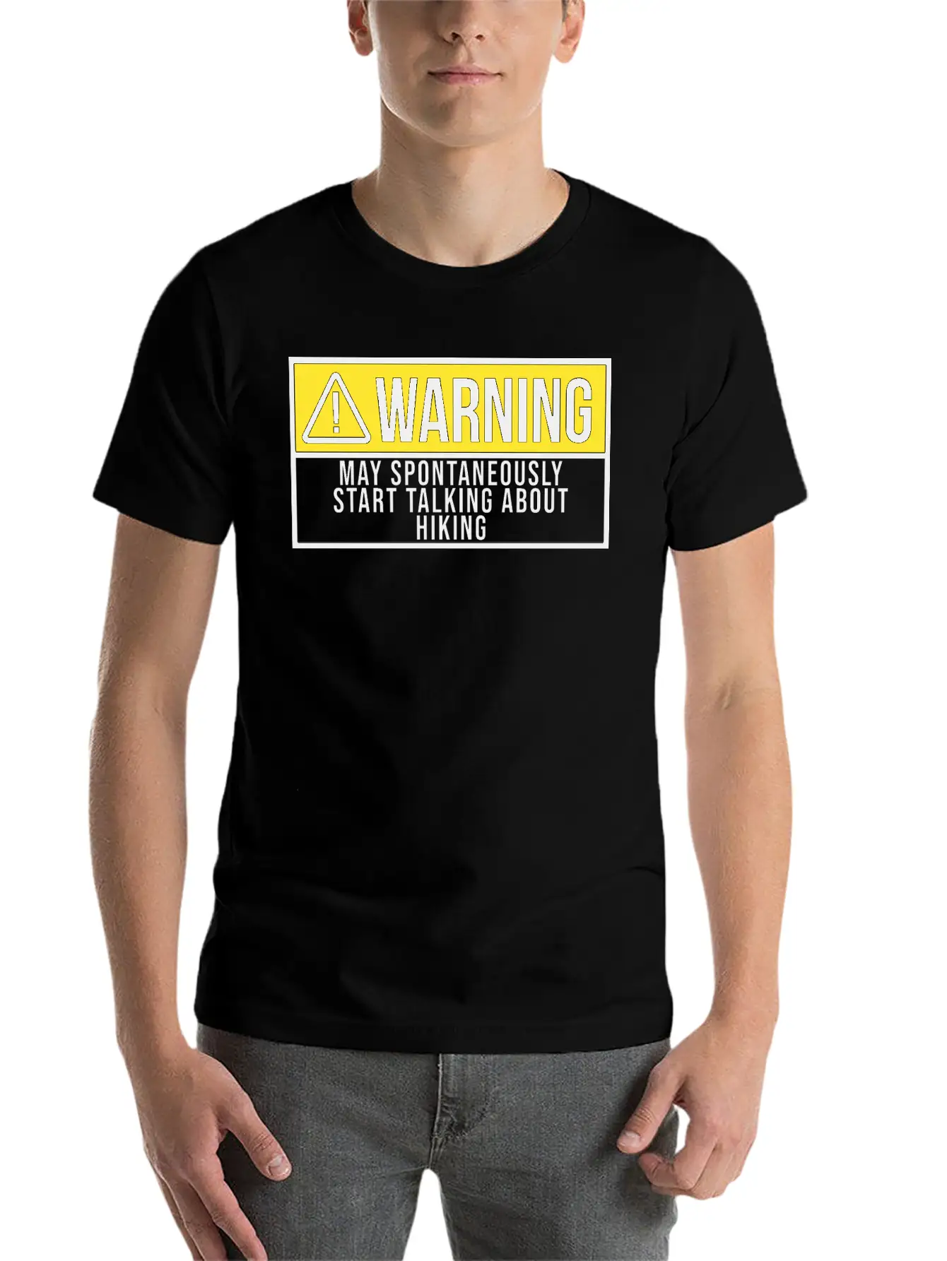 Warning Sports Hiking Hiker Hike Unisex Casual T-Shirt – Clean Design For Daily Comfort
