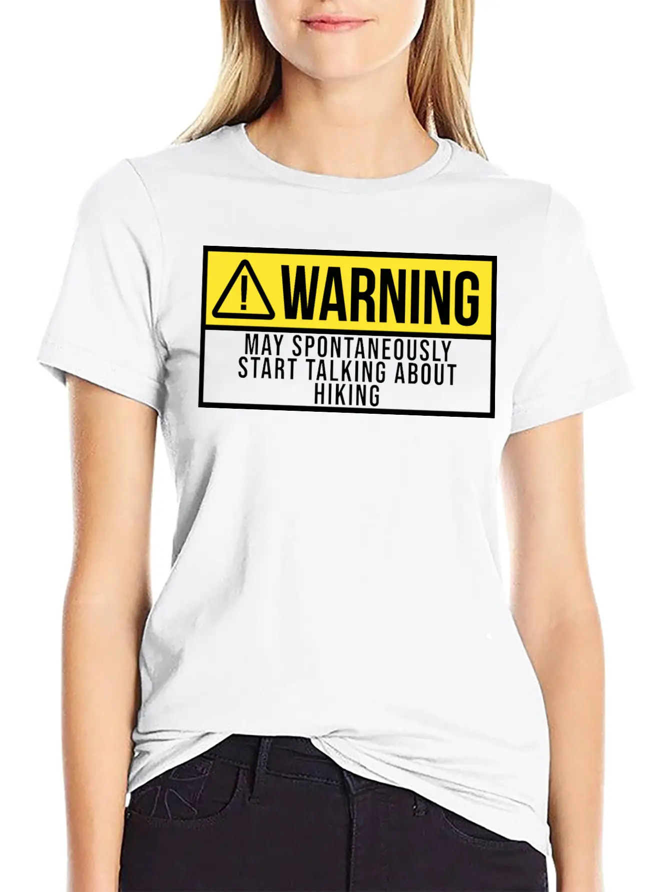 Warning Sports Hiking Hiker Hike Unisex Casual T-Shirt – Clean Design For Daily Comfort