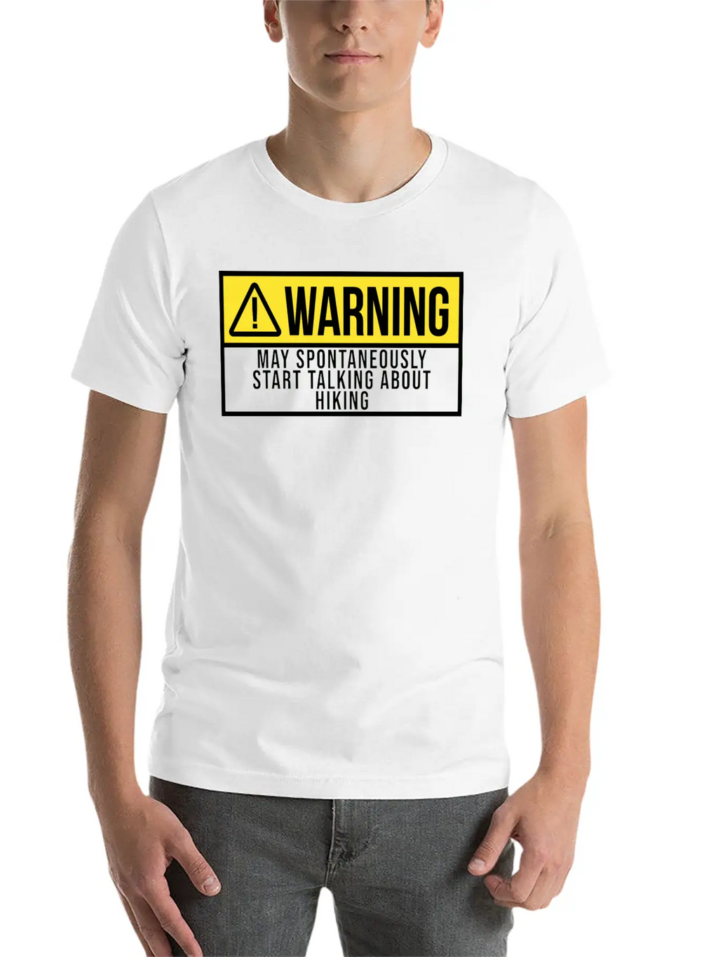Warning Sports Hiking Hiker Hike Unisex Casual T-Shirt – Clean Design For Daily Comfort