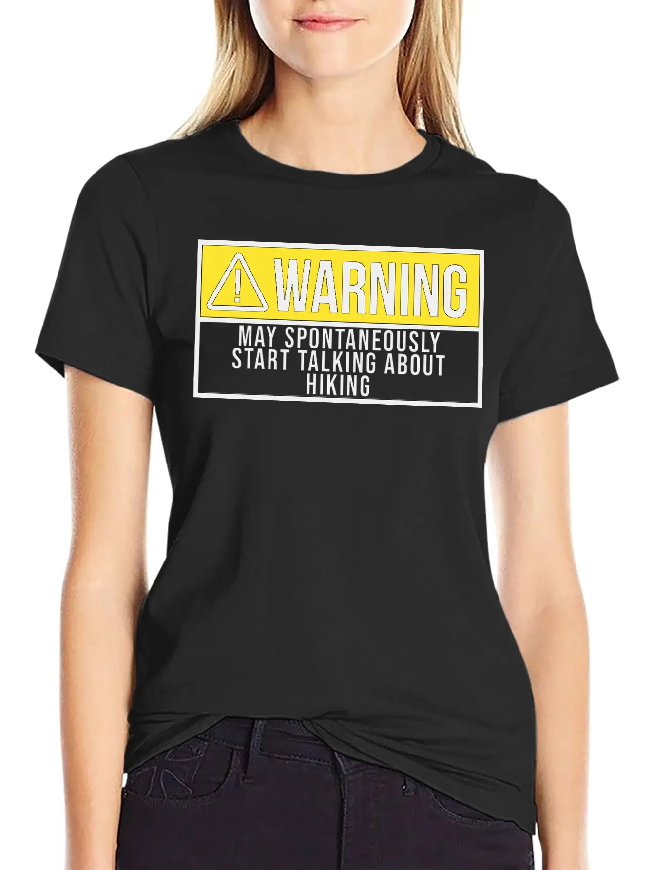 Warning Sports Hiking Hiker Hike Unisex Casual T-Shirt – Clean Design For Daily Comfort