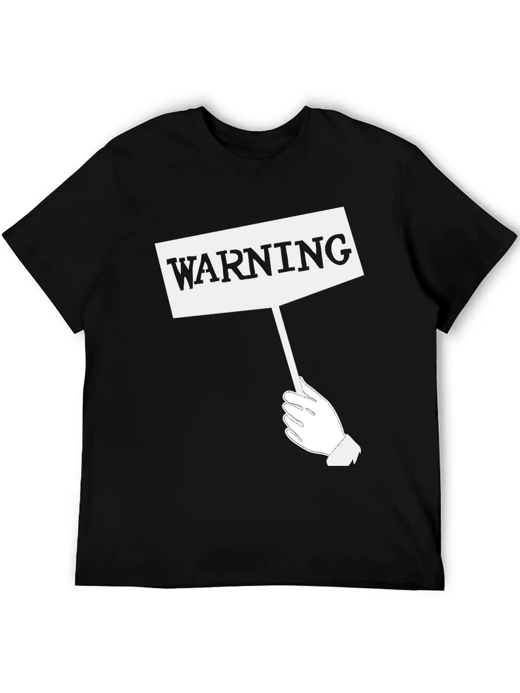 WARNING Unisex Short Sleeve Soft Cotton T-Shirt – Casual Everyday Wear
