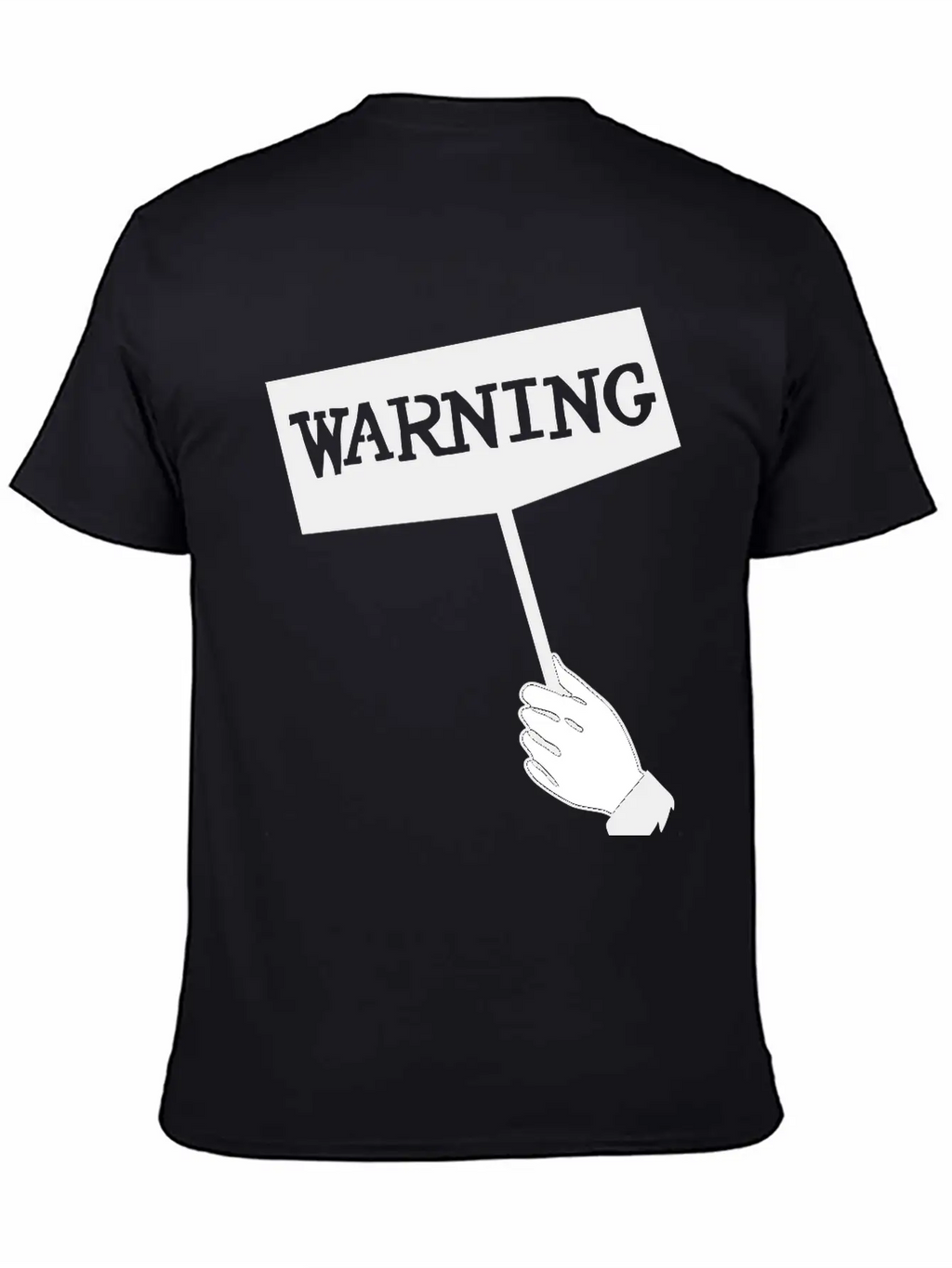 WARNING Unisex Short Sleeve Soft Cotton T-Shirt – Casual Everyday Wear