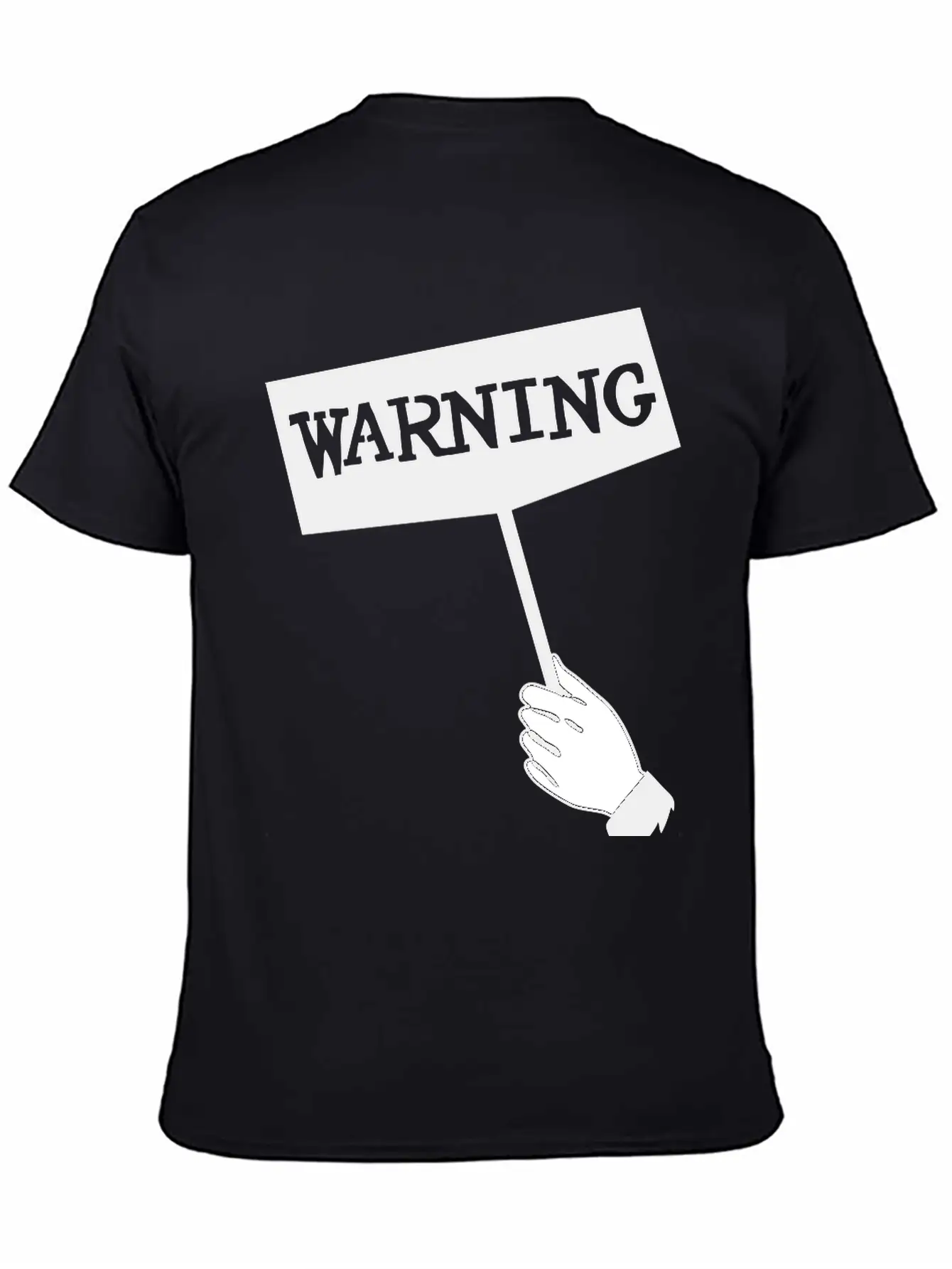 WARNING Unisex Short Sleeve Soft Cotton T-Shirt – Casual Everyday Wear