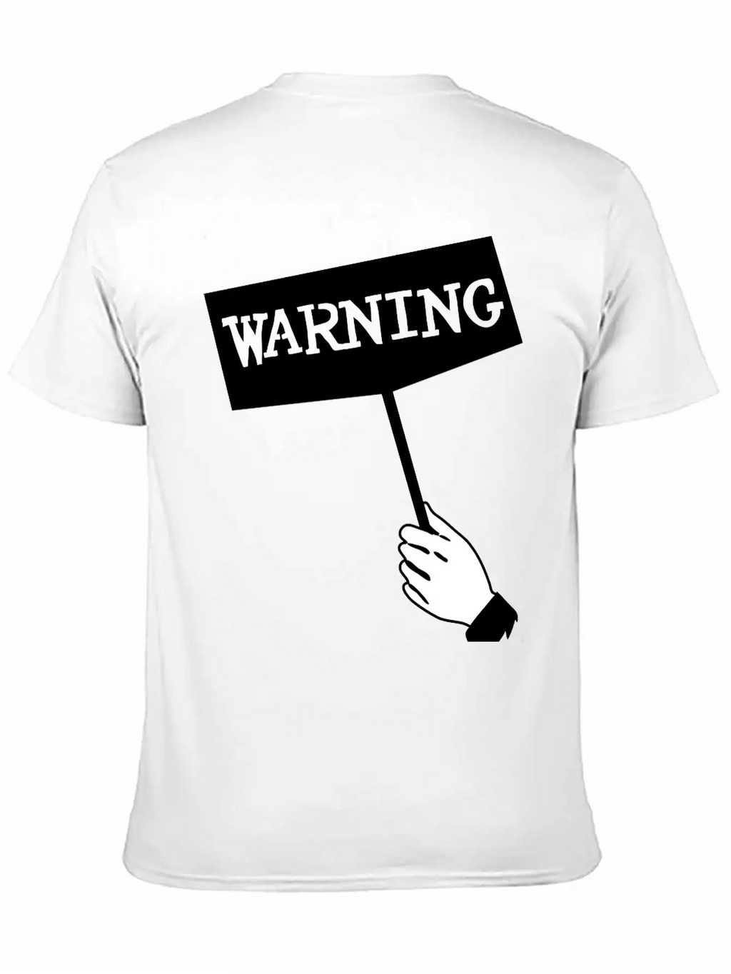 WARNING Unisex Short Sleeve Soft Cotton T-Shirt – Casual Everyday Wear