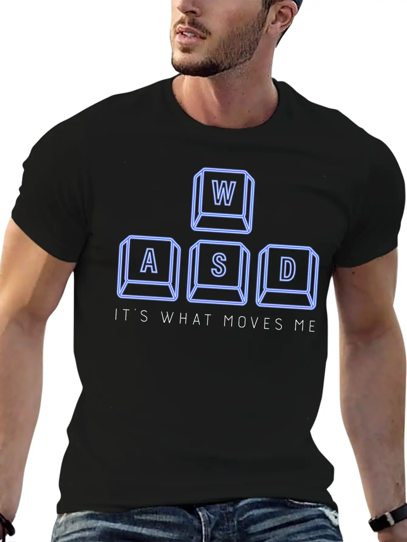 WASD Gamer Boys Keyboard Keys PC Gaming Unisex Casual T-Shirt – Clean Design For Daily Comfort