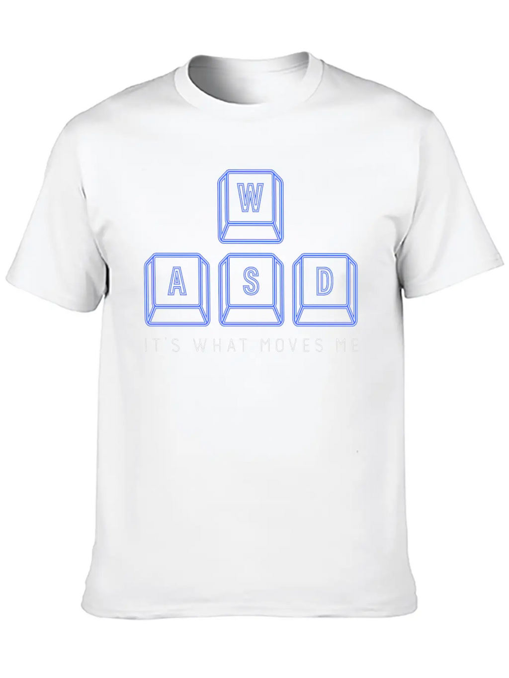 WASD Gamer Boys Keyboard Keys PC Gaming Unisex Casual T-Shirt – Clean Design For Daily Comfort