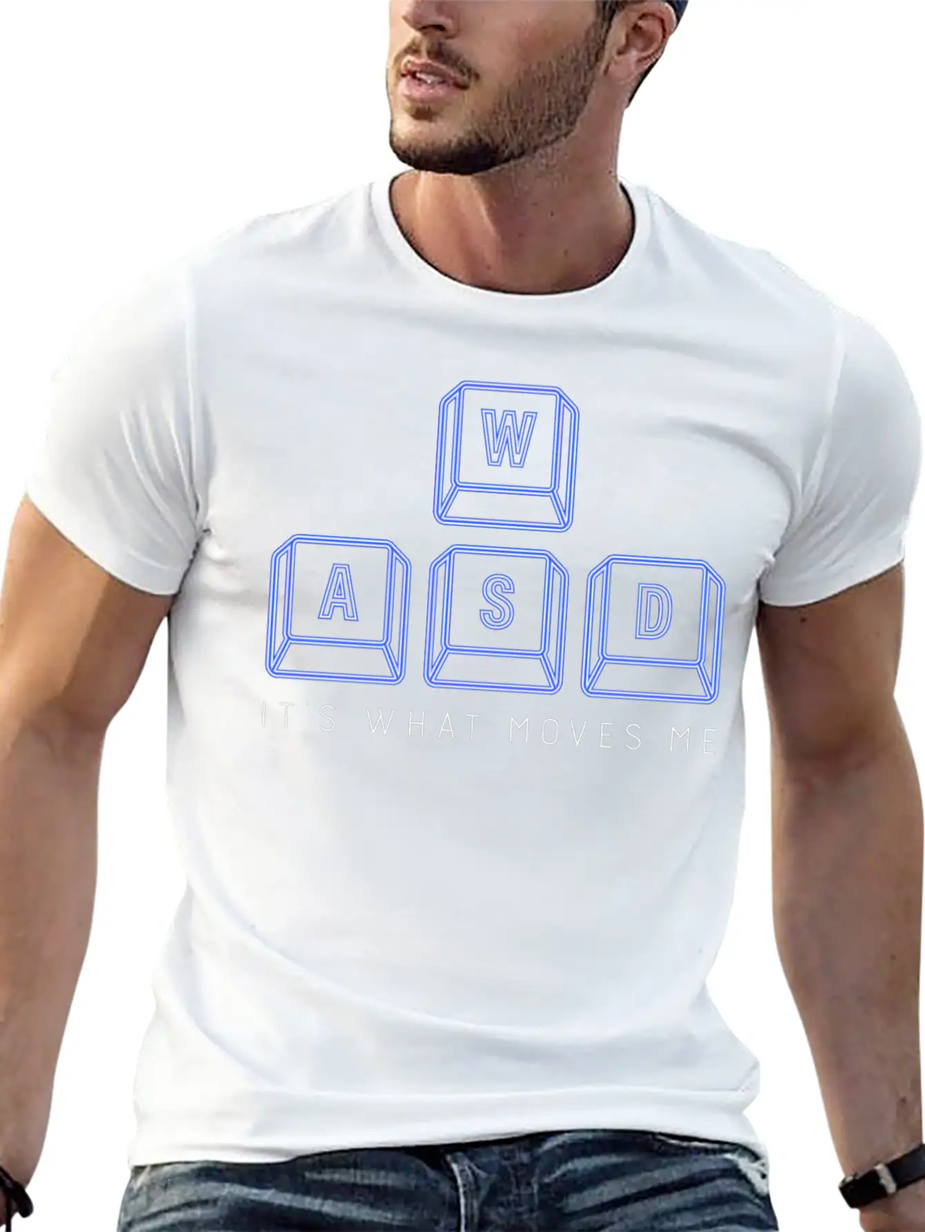 WASD Gamer Boys Keyboard Keys PC Gaming Unisex Casual T-Shirt – Clean Design For Daily Comfort