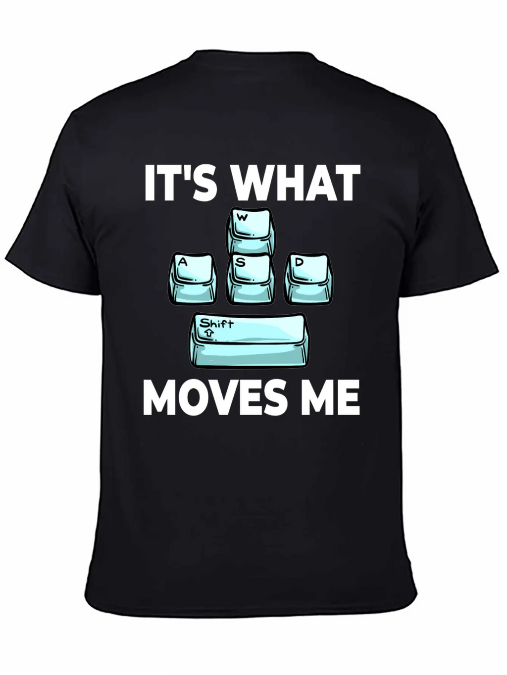 WASD Gaming Keyboard Keycap Player Breathable Soft Cotton T-Shirt – Timeless Casual Look