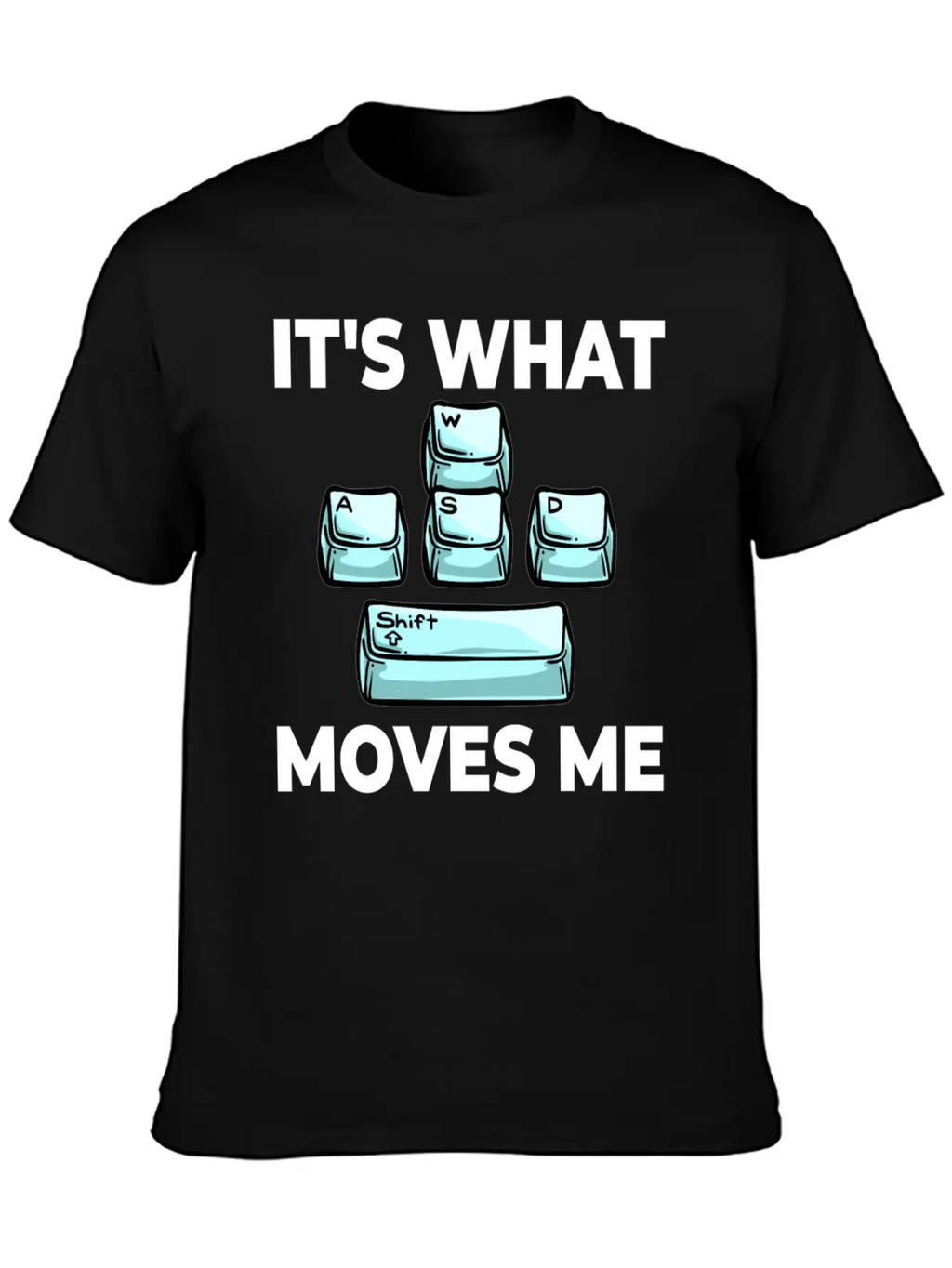 WASD Gaming Keyboard Keycap Player Breathable Soft Cotton T-Shirt – Timeless Casual Look