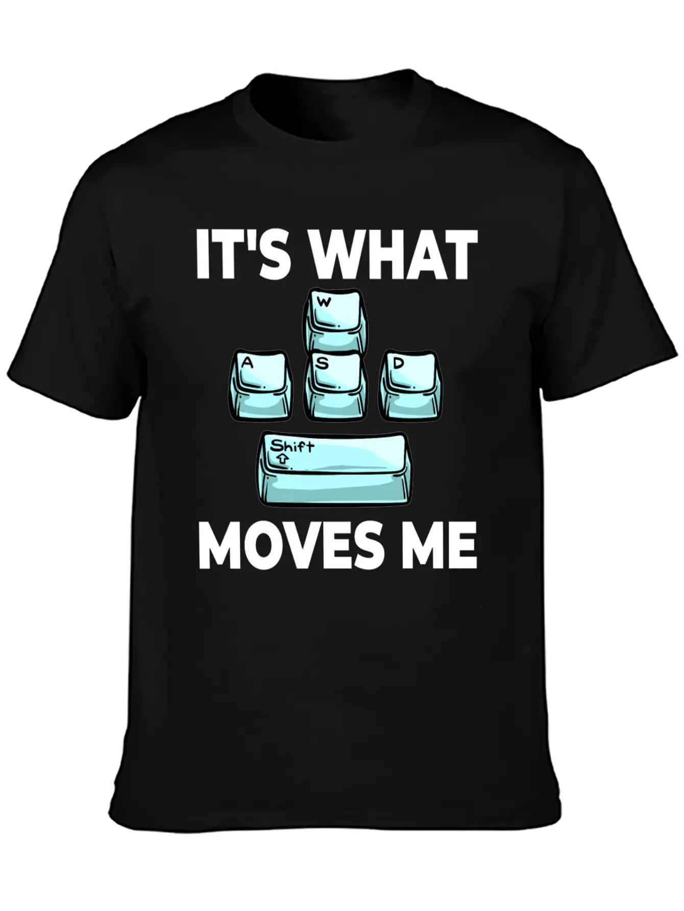 WASD Gaming Keyboard Keycap Player Breathable Soft Cotton T-Shirt – Timeless Casual Look
