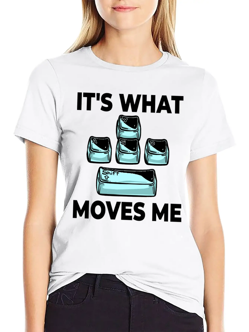 WASD Gaming Keyboard Keycap Player Breathable Soft Cotton T-Shirt – Timeless Casual Look