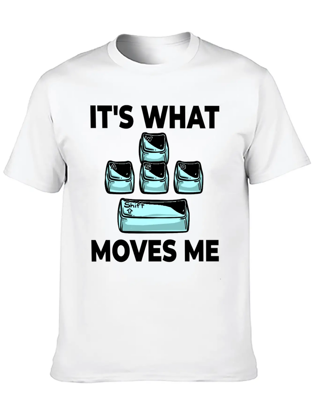 WASD Gaming Keyboard Keycap Player Breathable Soft Cotton T-Shirt – Timeless Casual Look
