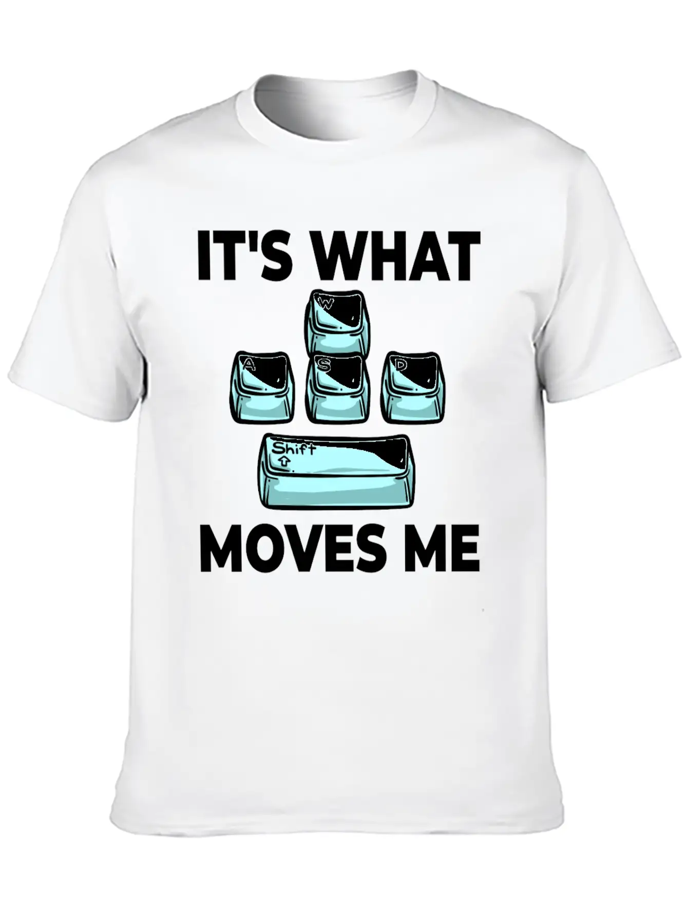 WASD Gaming Keyboard Keycap Player Breathable Soft Cotton T-Shirt – Timeless Casual Look