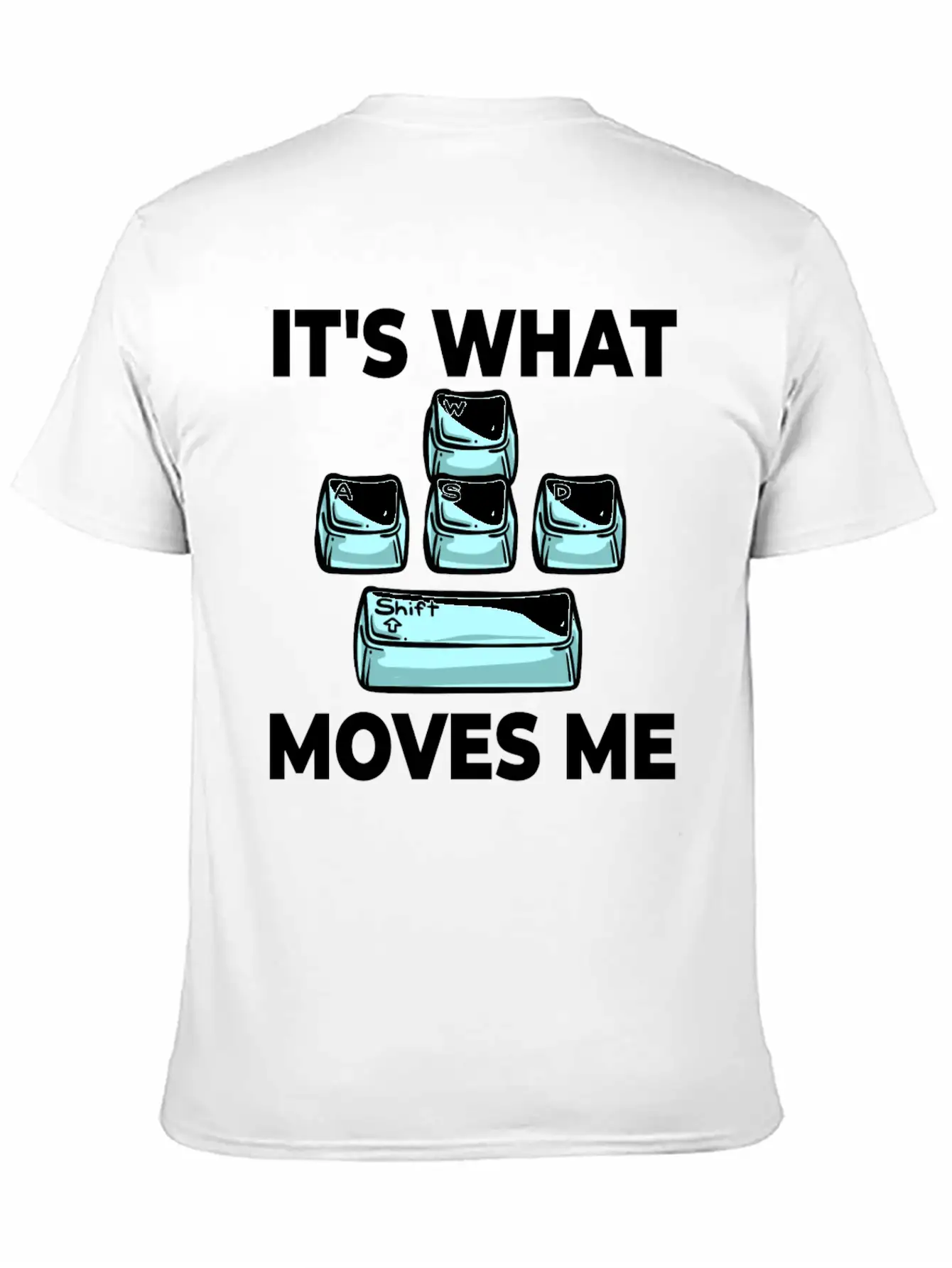 WASD Gaming Keyboard Keycap Player Breathable Soft Cotton T-Shirt – Timeless Casual Look