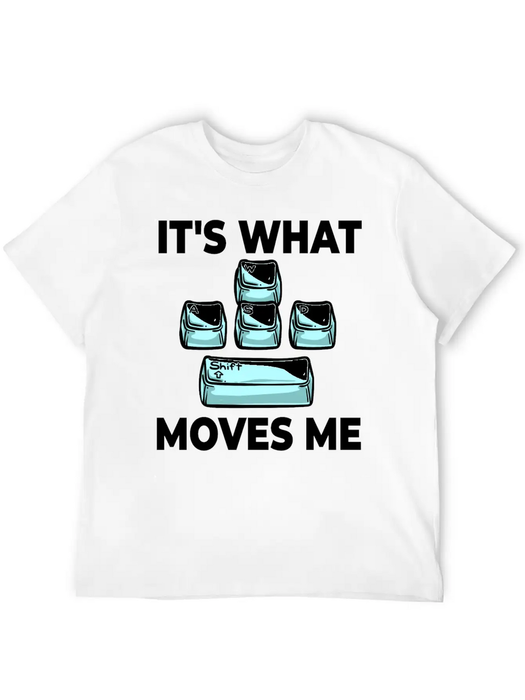 WASD Gaming Keyboard Keycap Player Breathable Soft Cotton T-Shirt – Timeless Casual Look