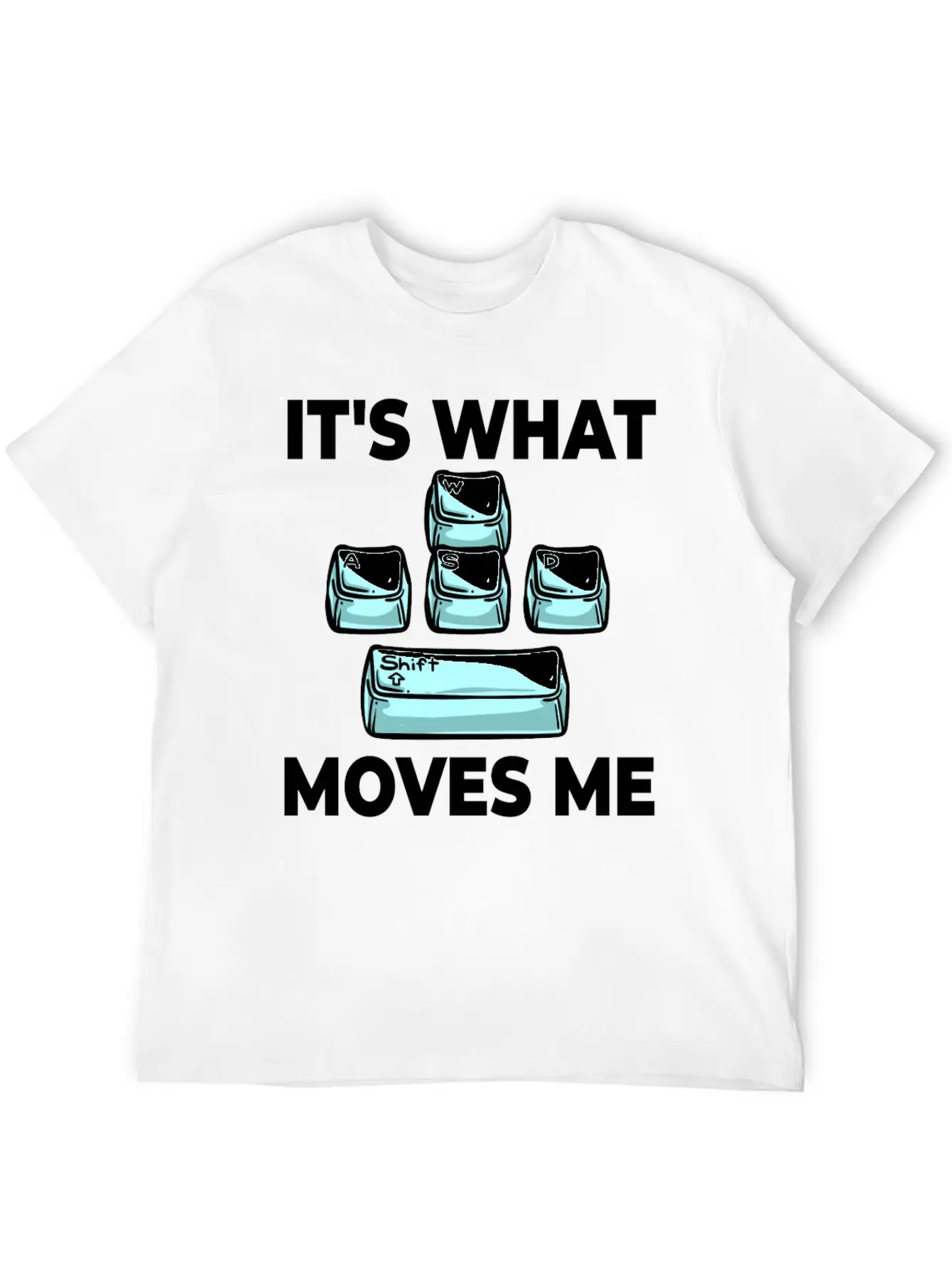 WASD Gaming Keyboard Keycap Player Breathable Soft Cotton T-Shirt – Timeless Casual Look