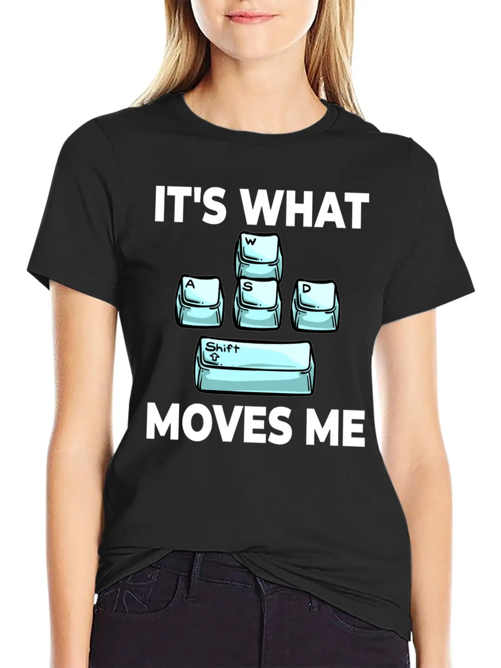 WASD Gaming Keyboard Keycap Player Breathable Soft Cotton T-Shirt – Timeless Casual Look