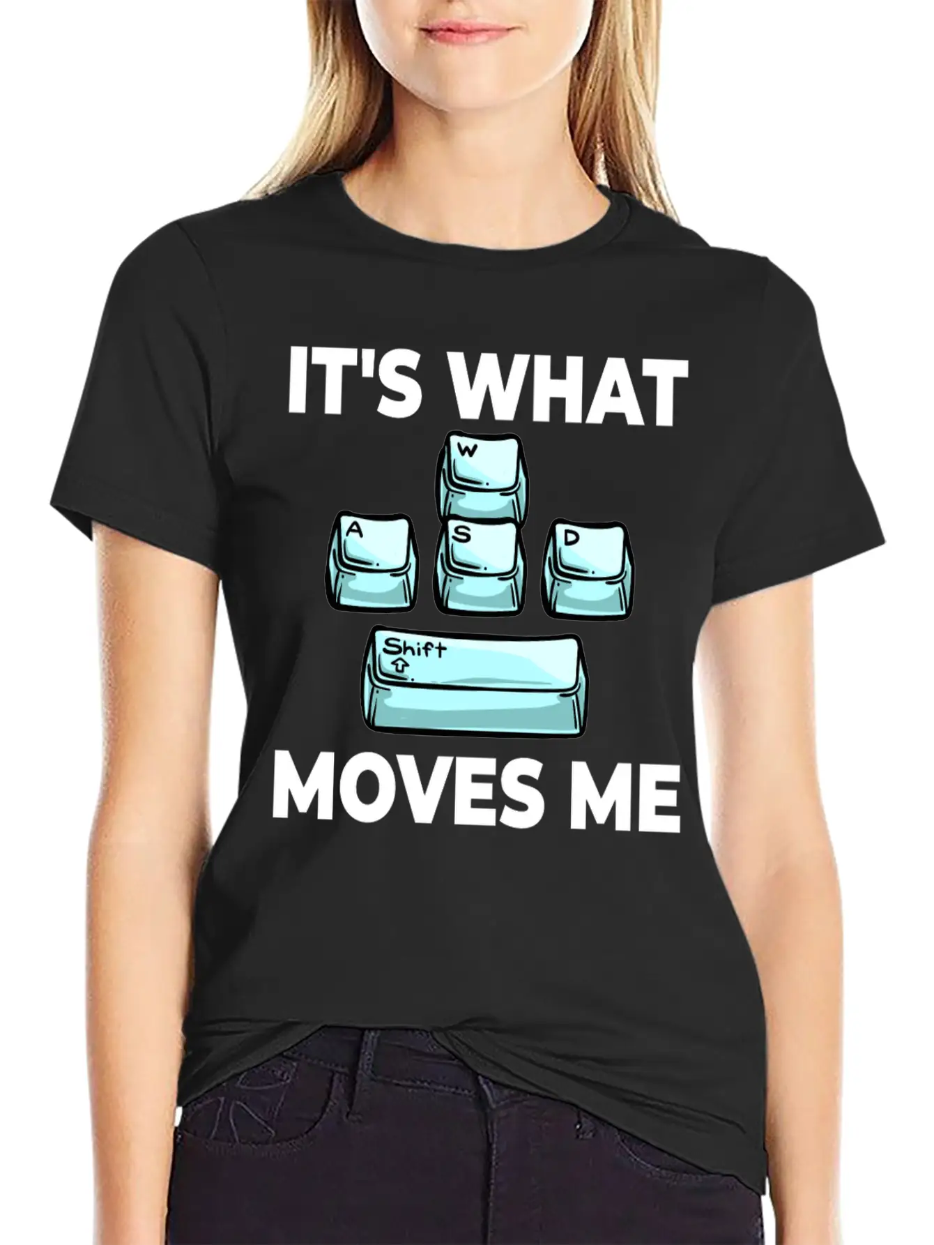WASD Gaming Keyboard Keycap Player Breathable Soft Cotton T-Shirt – Timeless Casual Look