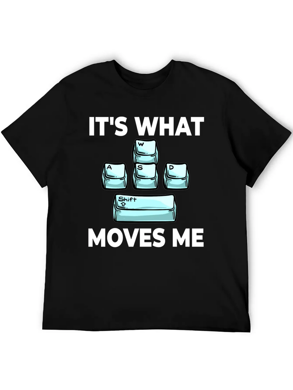 WASD Gaming Keyboard Keycap Player Breathable Soft Cotton T-Shirt – Timeless Casual Look