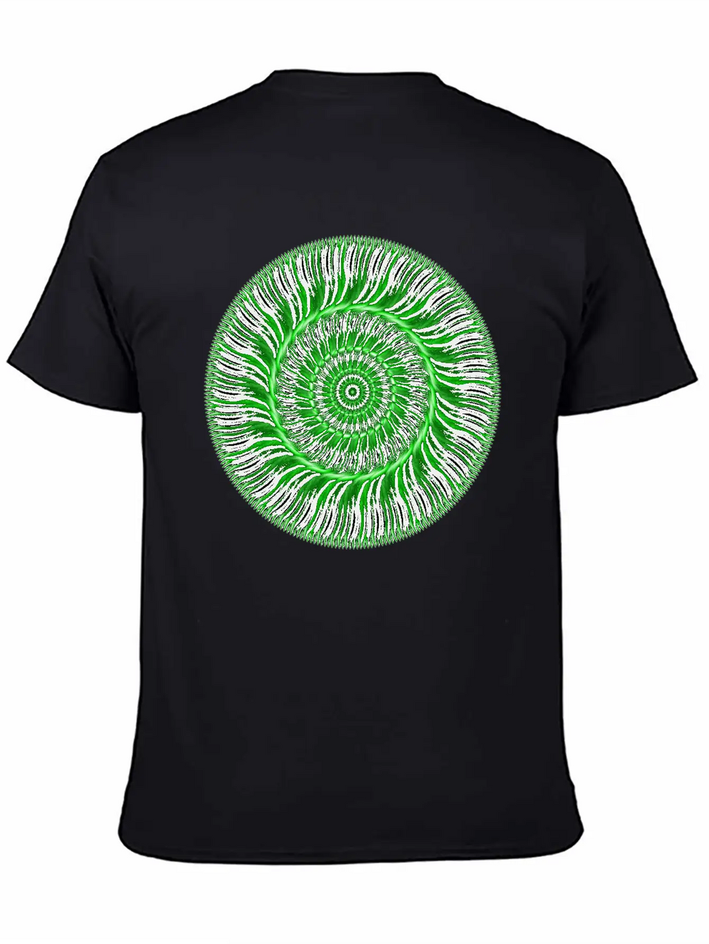 Watcher Of Green Mandala Breathable Soft Cotton T-Shirt – Timeless Casual Look