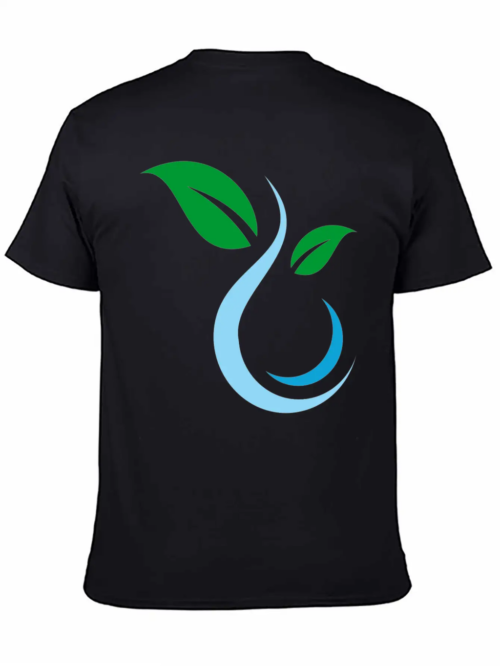 Water Nature Leaf Unisex Casual T-Shirt – Clean Design For Daily Comfort