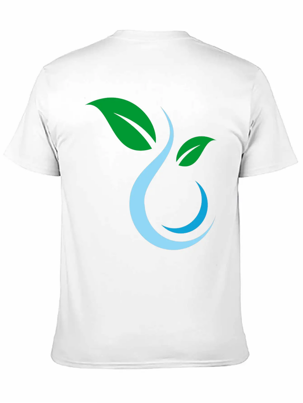Water Nature Leaf Unisex Casual T-Shirt – Clean Design For Daily Comfort