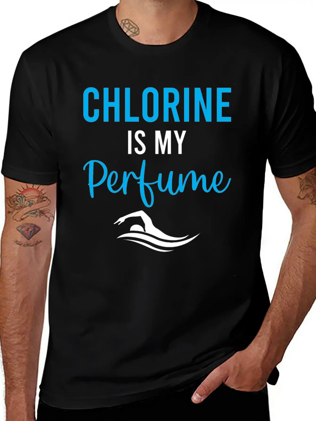 Water Polo - Chlorine Is My Perfume - Watersport Unisex Short Sleeve Soft Cotton T-Shirt – Casual Everyday Wear