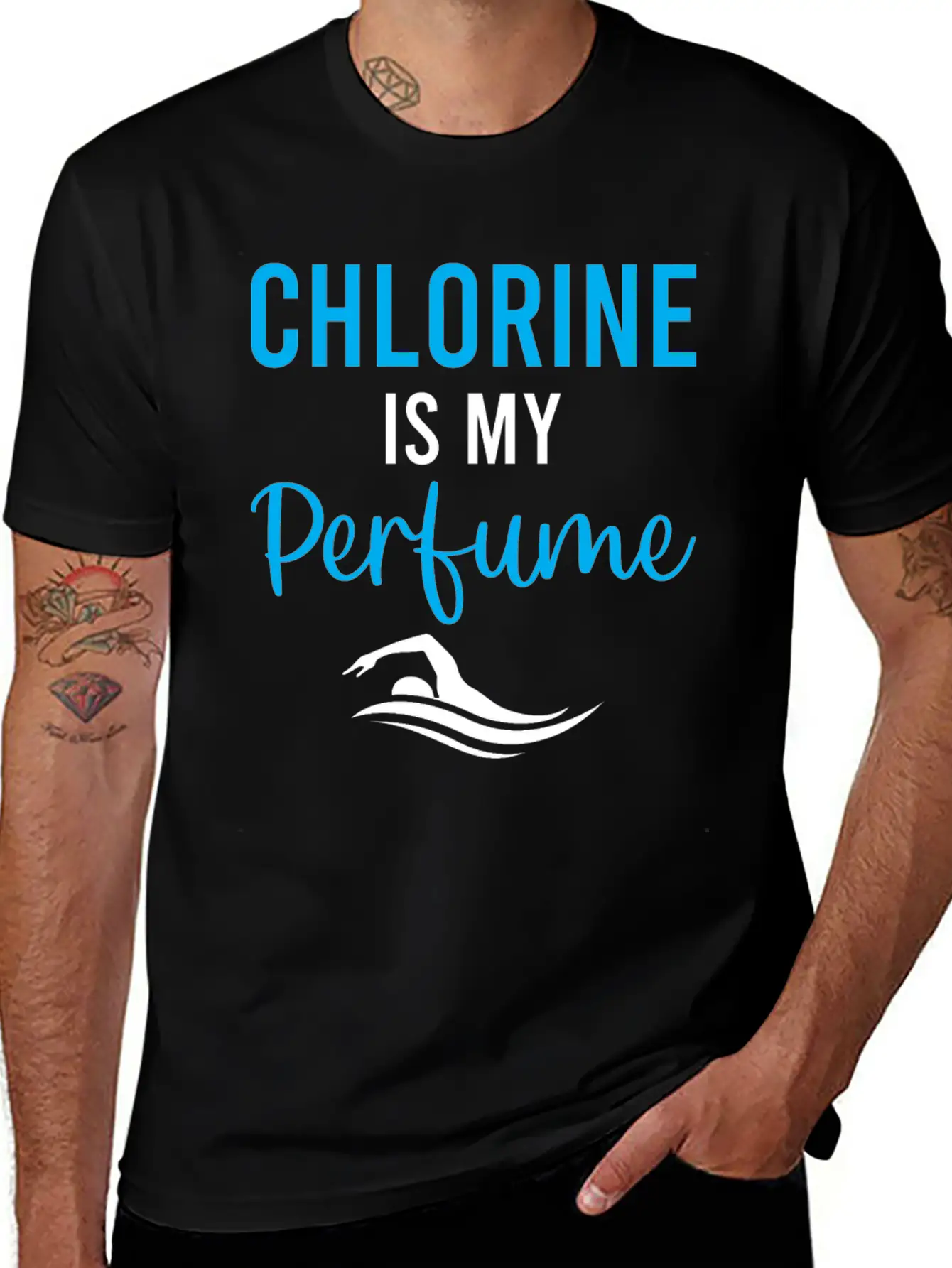 Water Polo - Chlorine Is My Perfume - Watersport Unisex Short Sleeve Soft Cotton T-Shirt – Casual Everyday Wear
