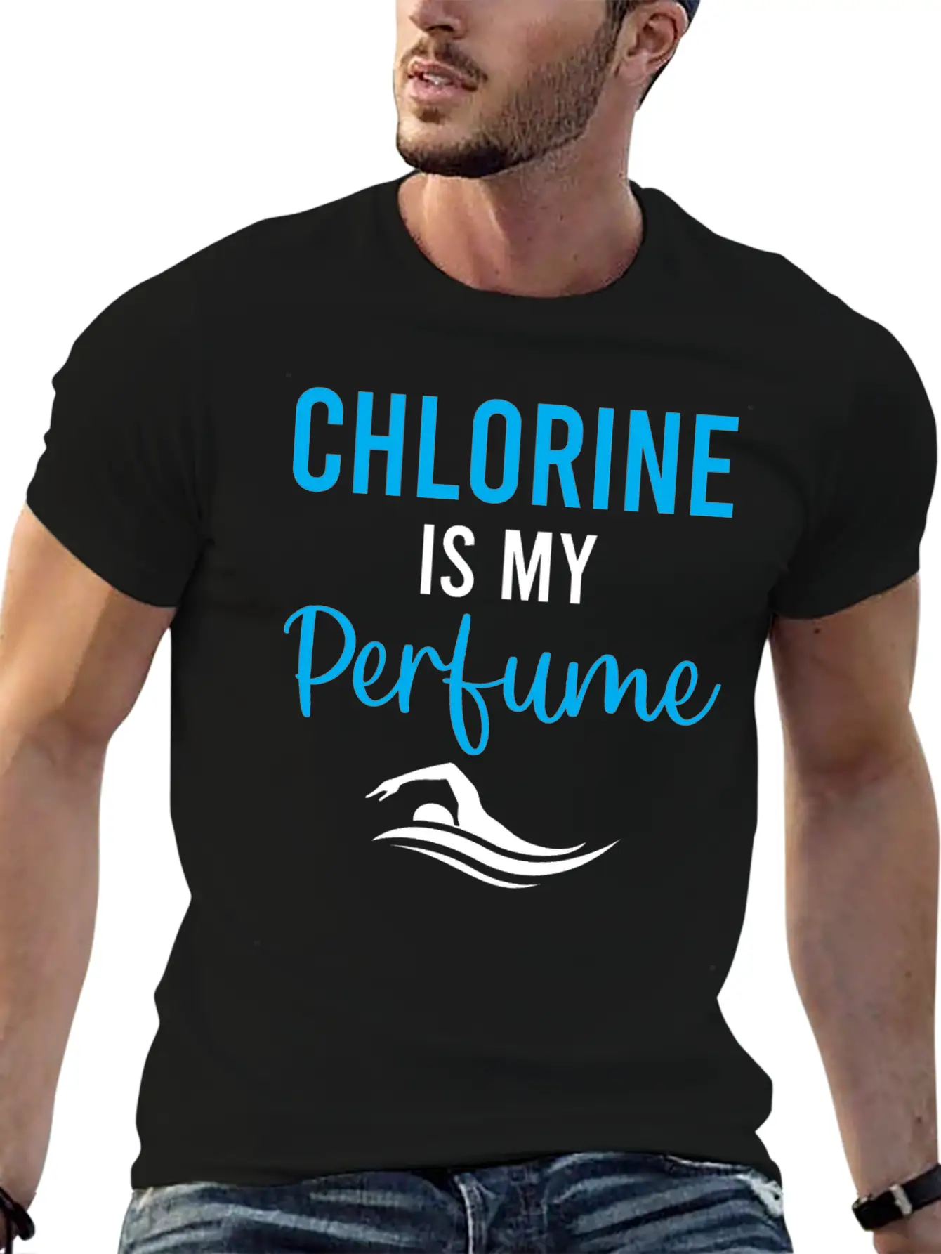 Water Polo - Chlorine Is My Perfume - Watersport Unisex Short Sleeve Soft Cotton T-Shirt – Casual Everyday Wear
