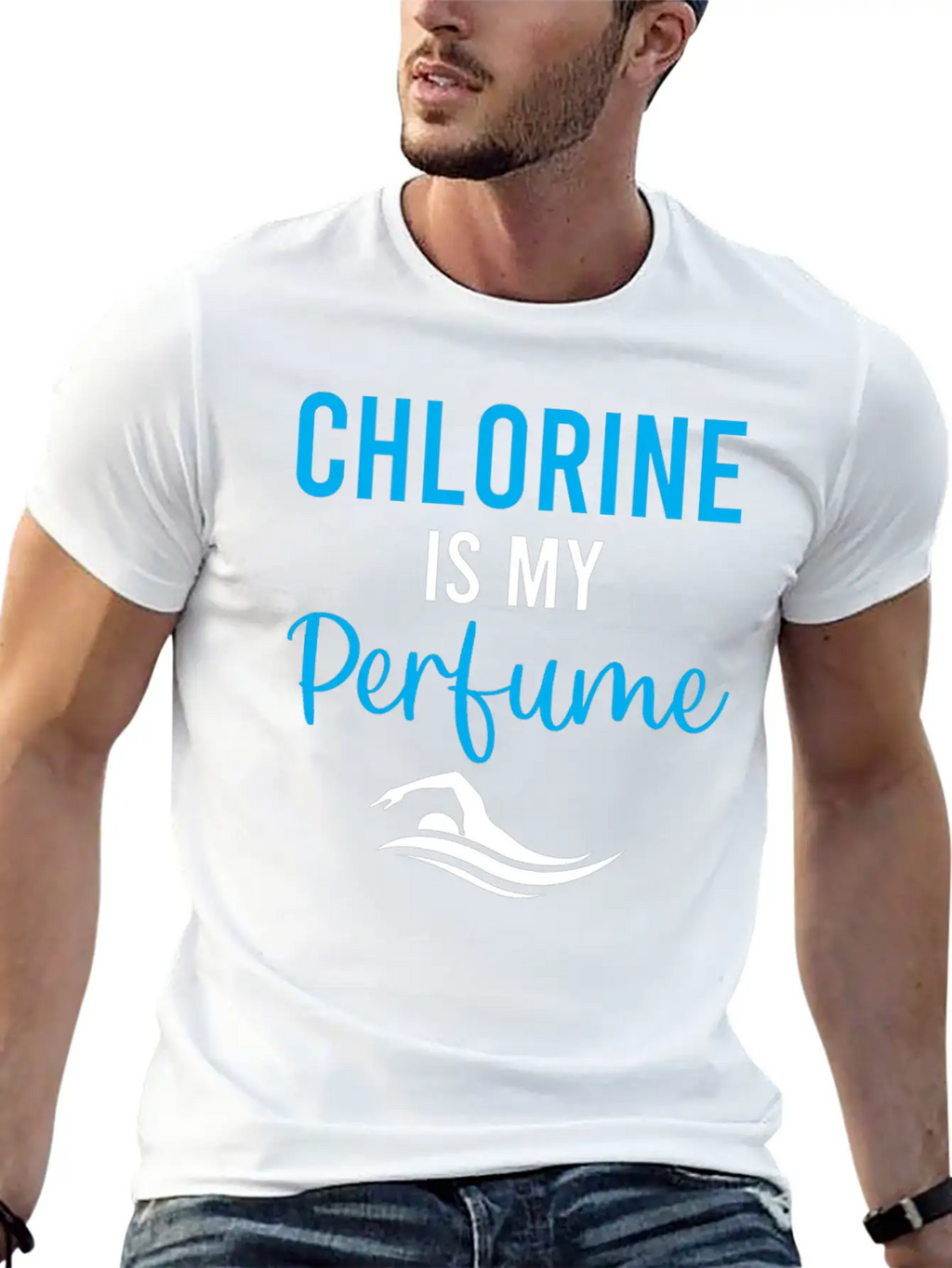 Water Polo - Chlorine Is My Perfume - Watersport Unisex Short Sleeve Soft Cotton T-Shirt – Casual Everyday Wear