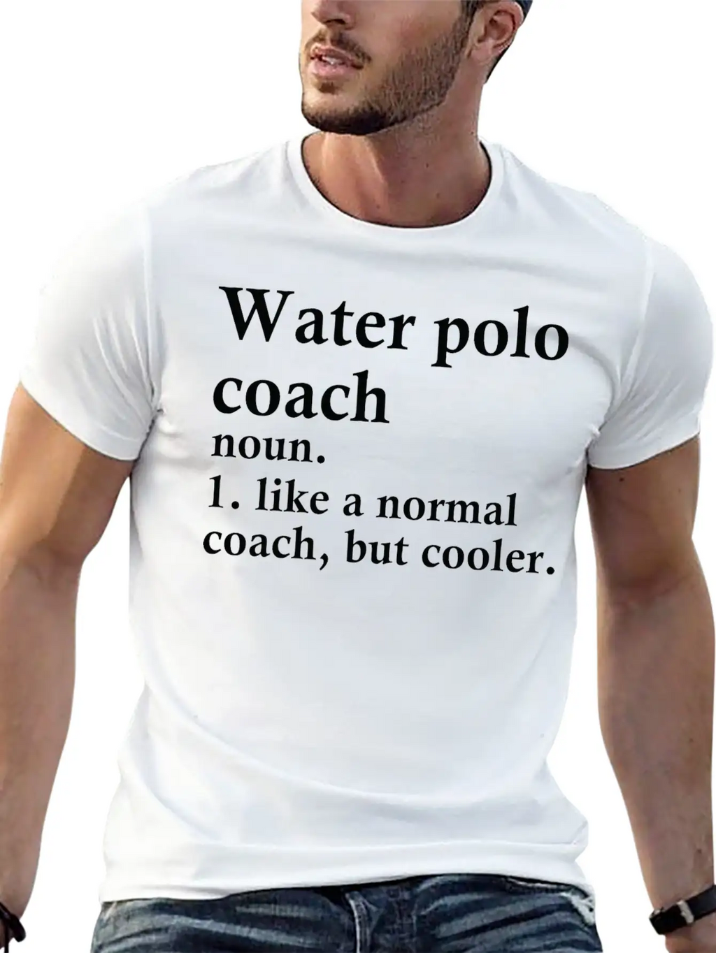 Water Polo Coach Definition Unisex Short Sleeve Soft Cotton T-Shirt – Casual Everyday Wear