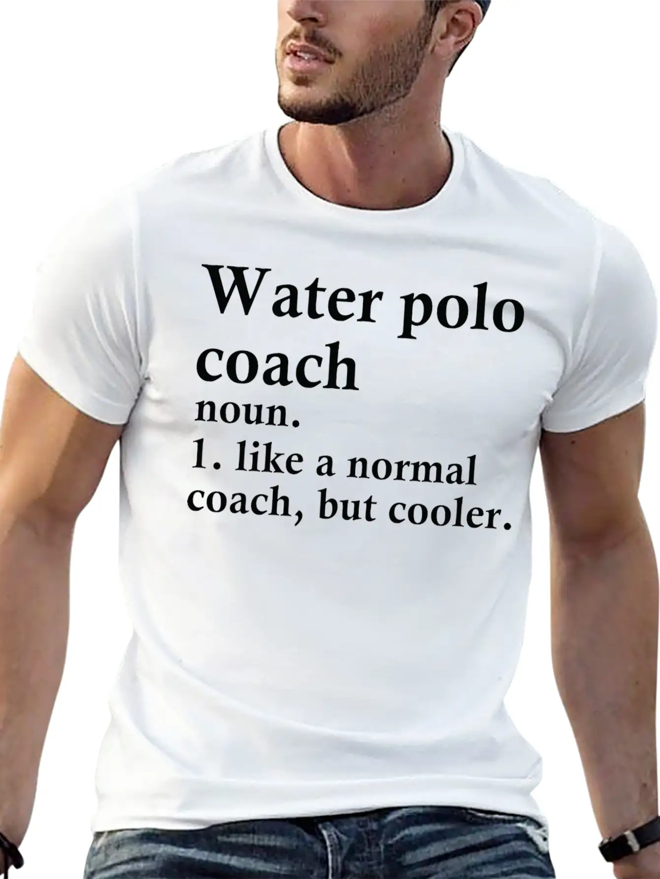 Water Polo Coach Definition Unisex Short Sleeve Soft Cotton T-Shirt – Casual Everyday Wear