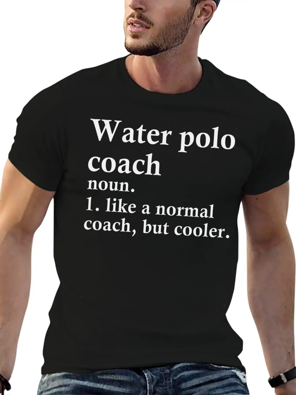Water Polo Coach Definition Unisex Short Sleeve Soft Cotton T-Shirt – Casual Everyday Wear