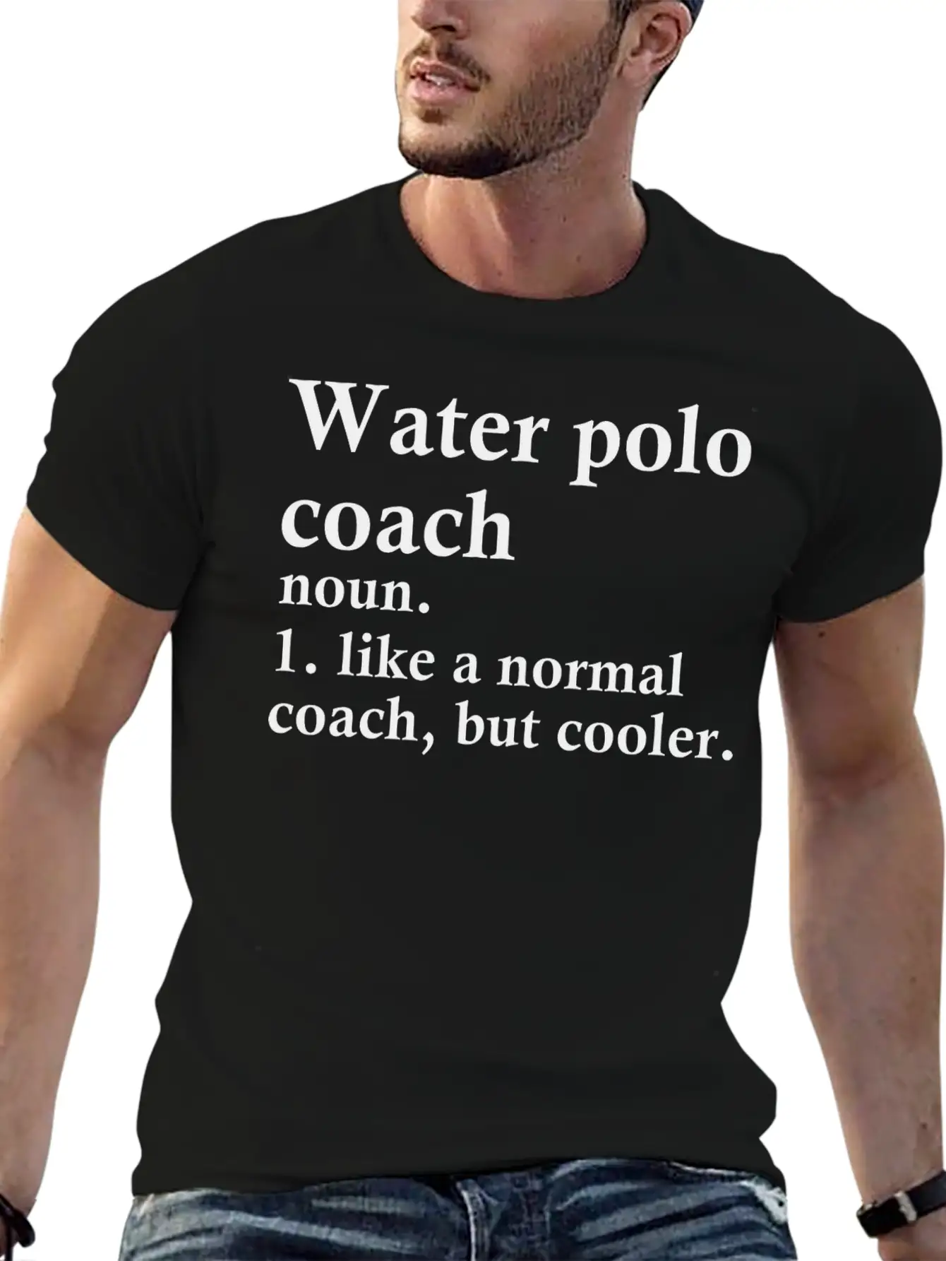 Water Polo Coach Definition Unisex Short Sleeve Soft Cotton T-Shirt – Casual Everyday Wear
