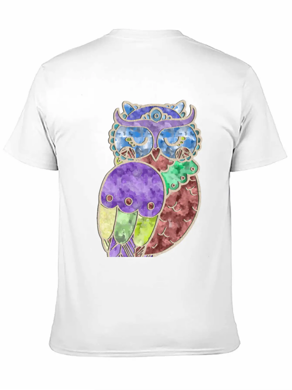 Watercolor Owl Stylish Everyday T-Shirt – Unisex Basic Cotton Tee