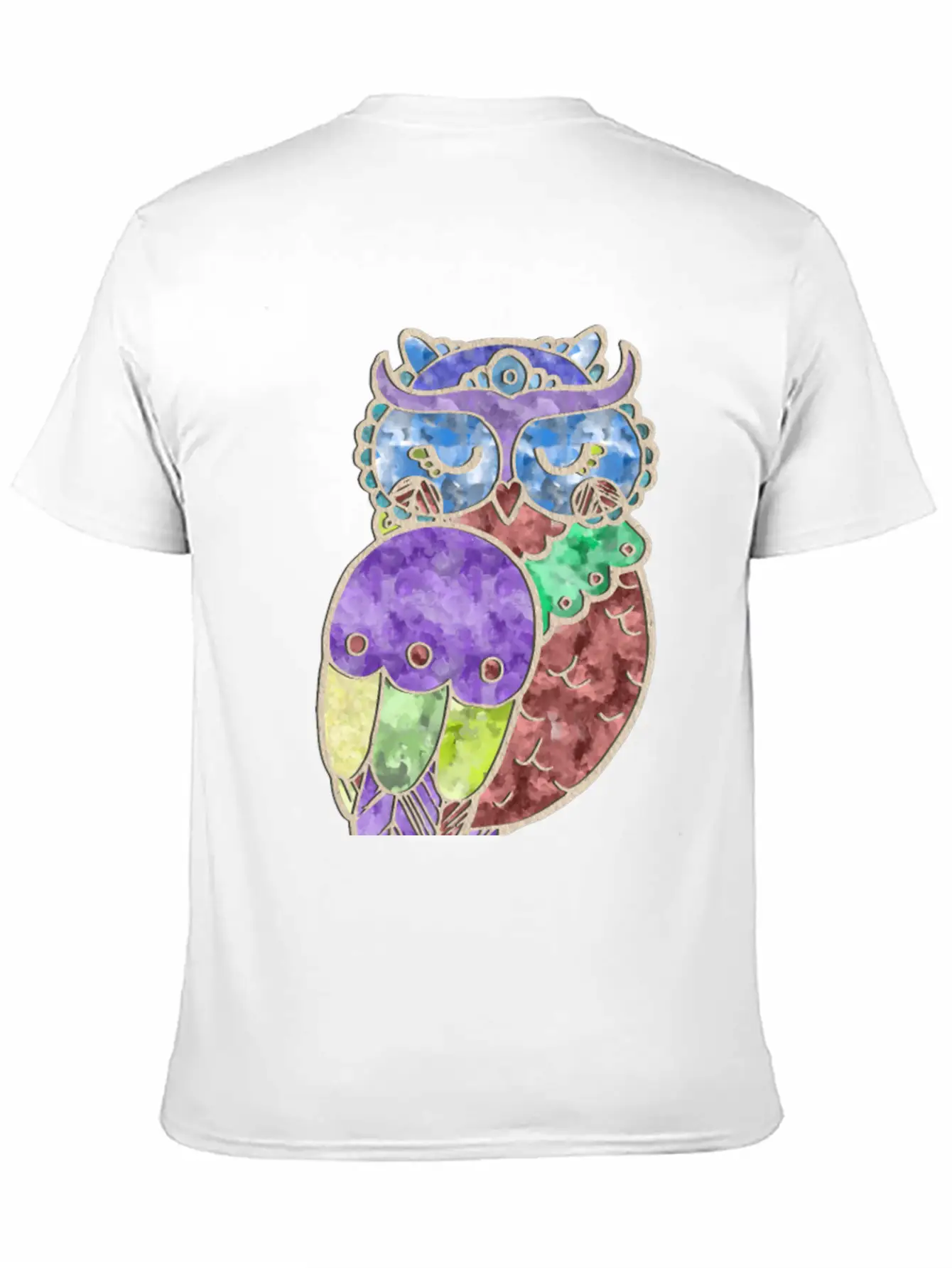 Watercolor Owl Stylish Everyday T-Shirt – Unisex Basic Cotton Tee
