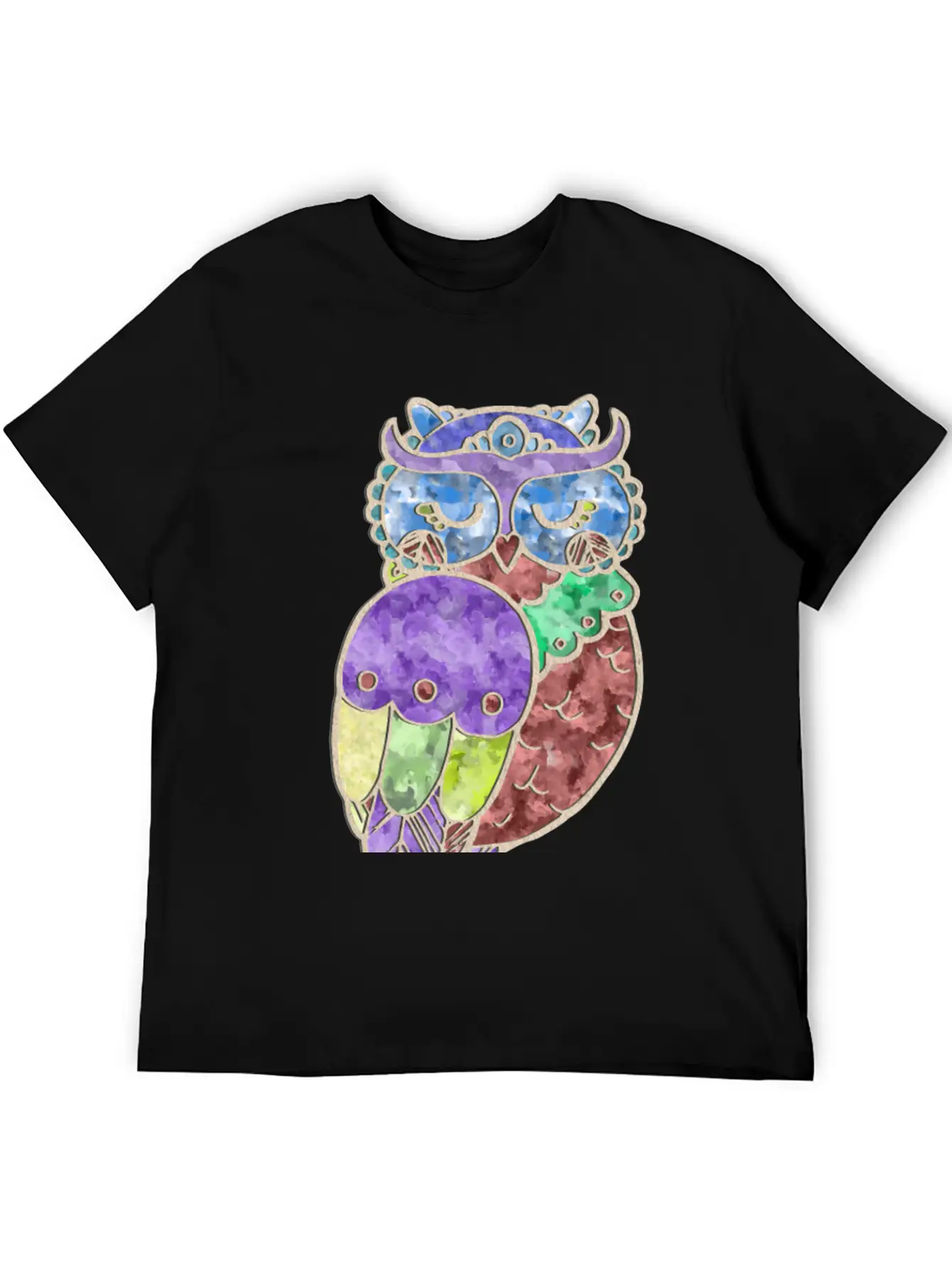 Watercolor Owl Stylish Everyday T-Shirt – Unisex Basic Cotton Tee