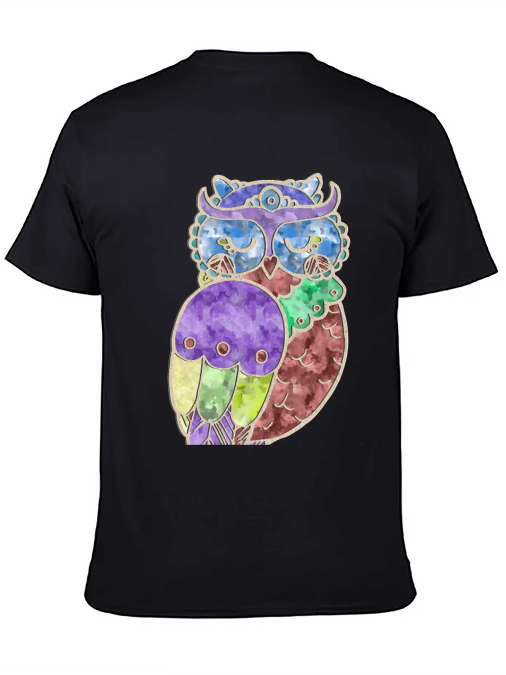 Watercolor Owl Stylish Everyday T-Shirt – Unisex Basic Cotton Tee