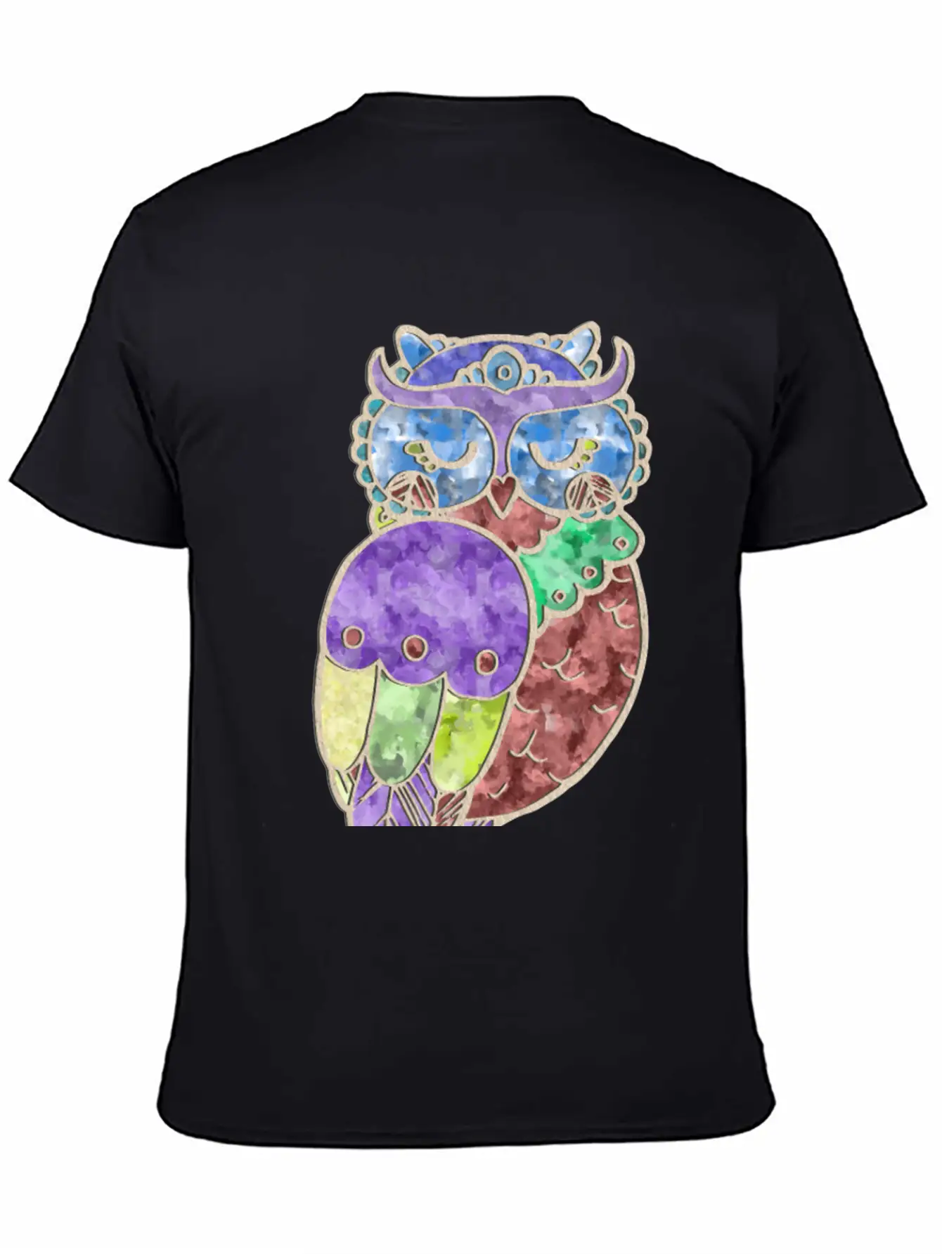 Watercolor Owl Stylish Everyday T-Shirt – Unisex Basic Cotton Tee