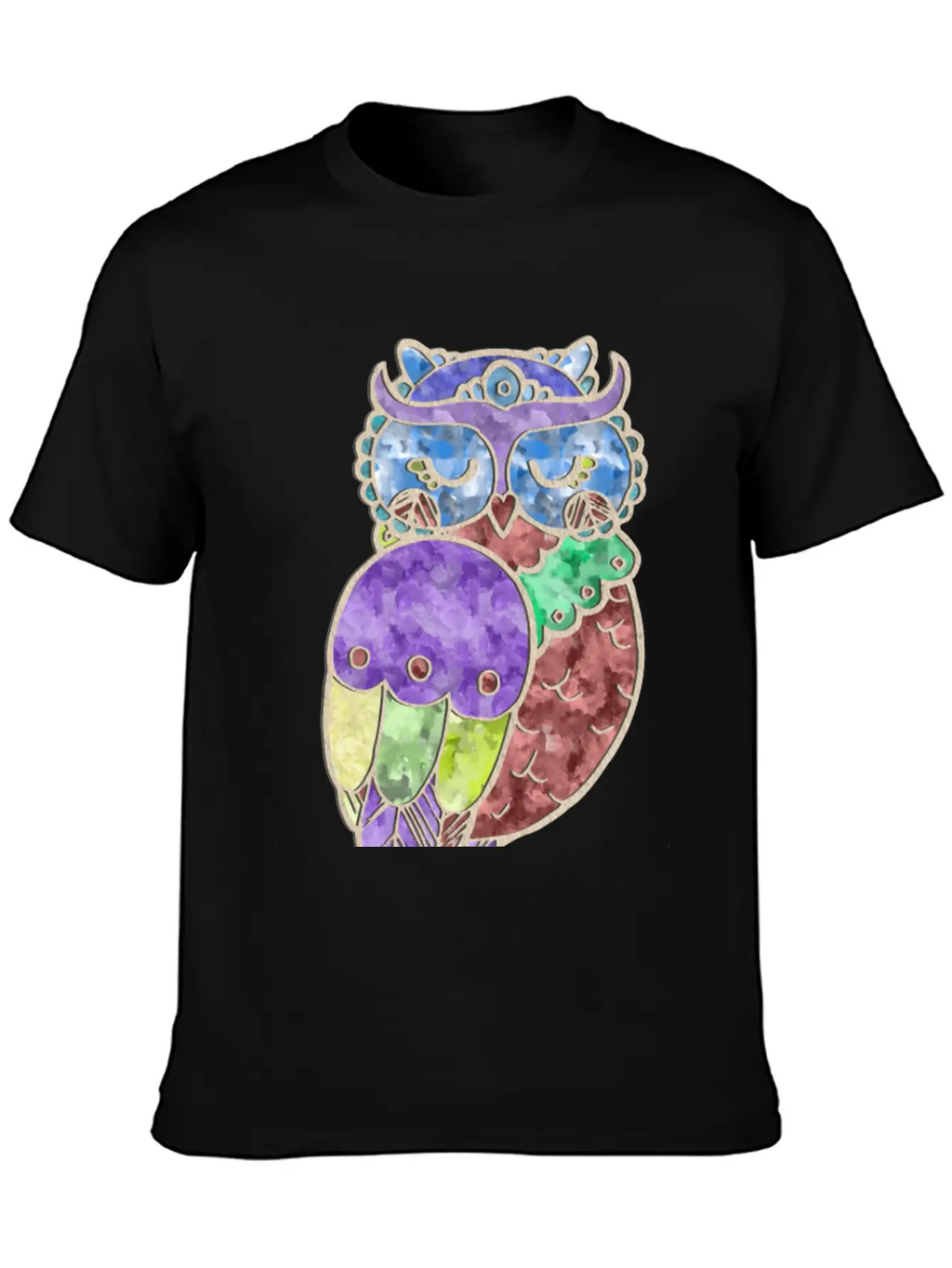 Watercolor Owl Stylish Everyday T-Shirt – Unisex Basic Cotton Tee
