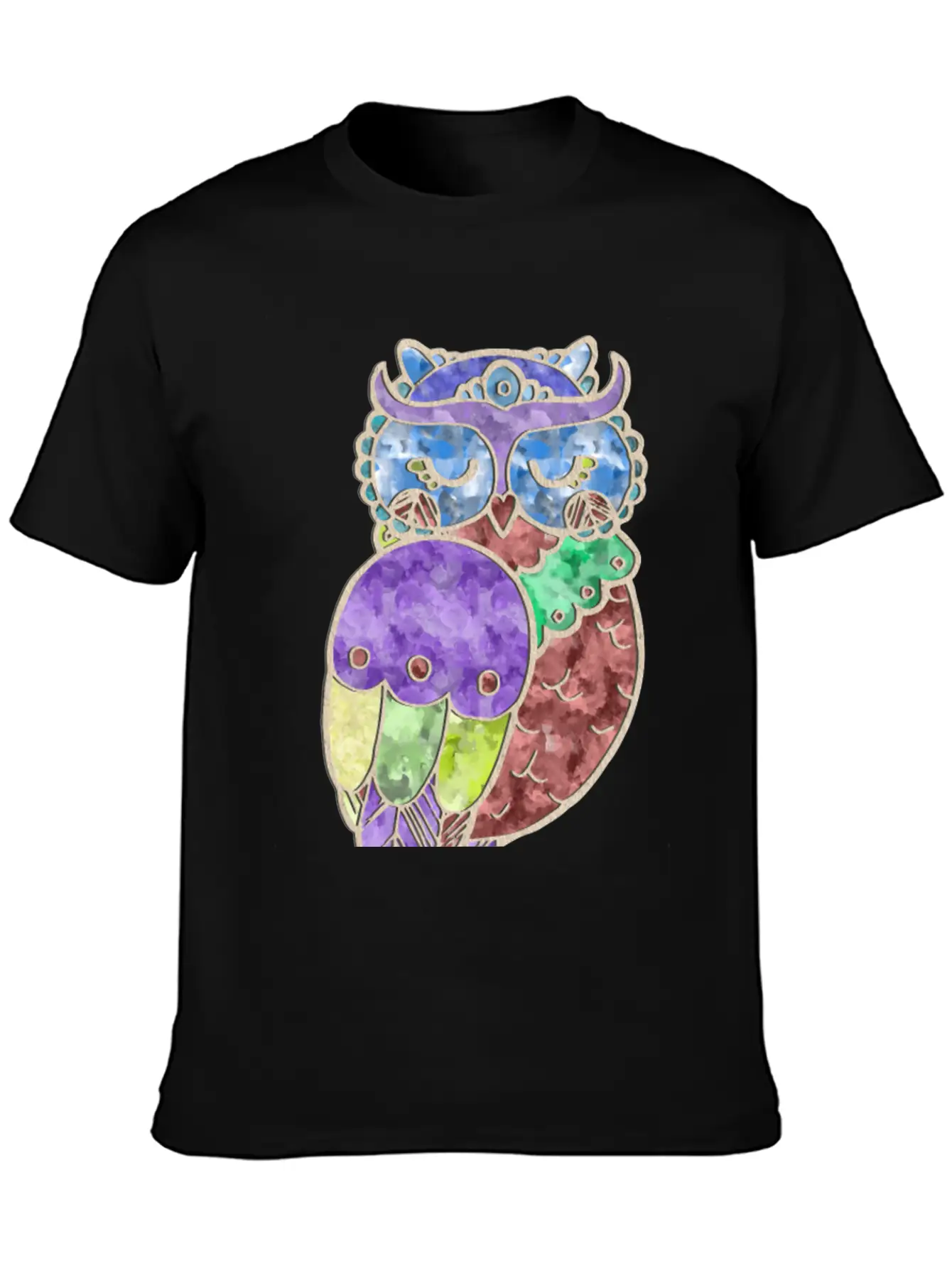 Watercolor Owl Stylish Everyday T-Shirt – Unisex Basic Cotton Tee