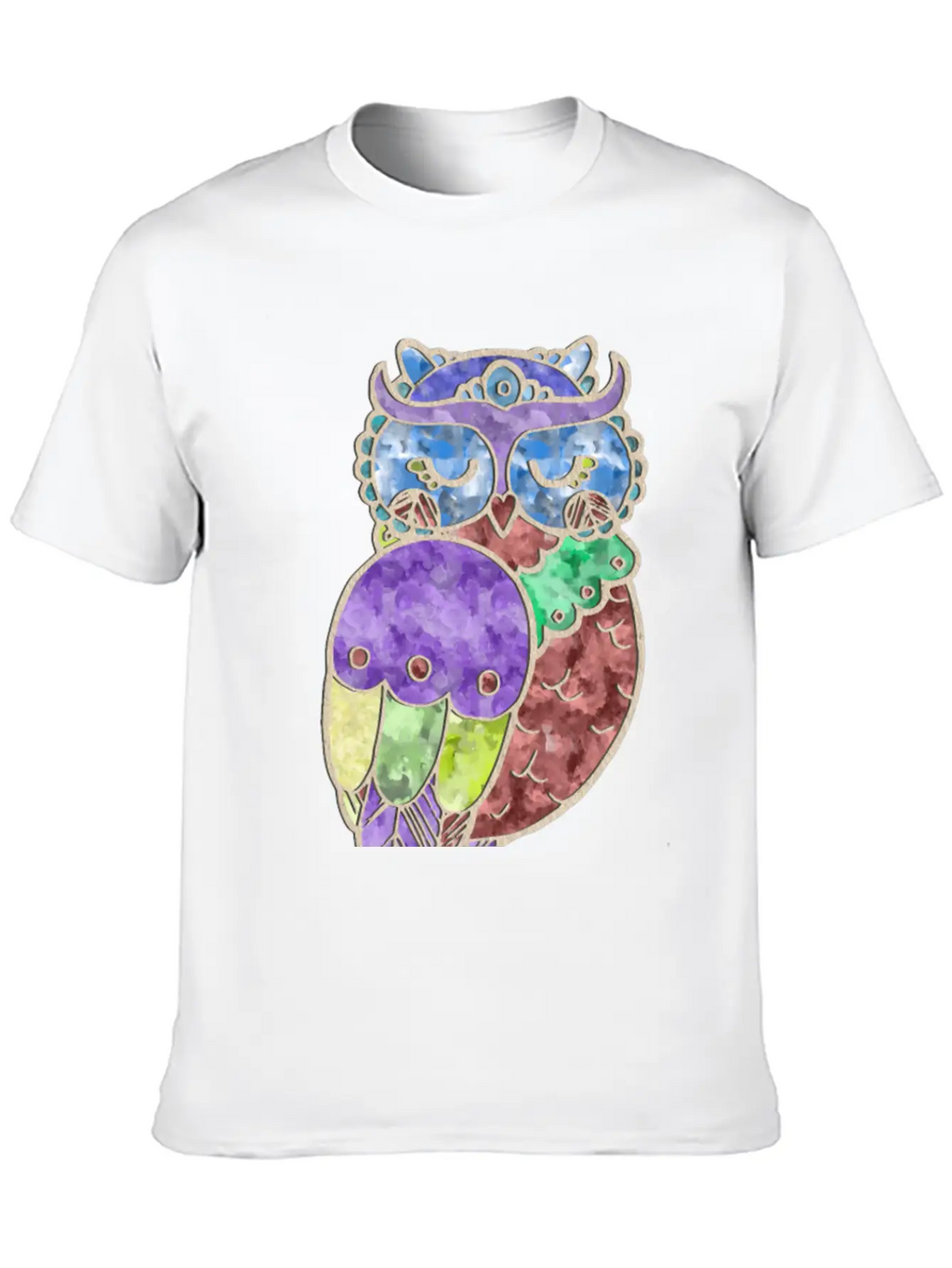 Watercolor Owl Stylish Everyday T-Shirt – Unisex Basic Cotton Tee