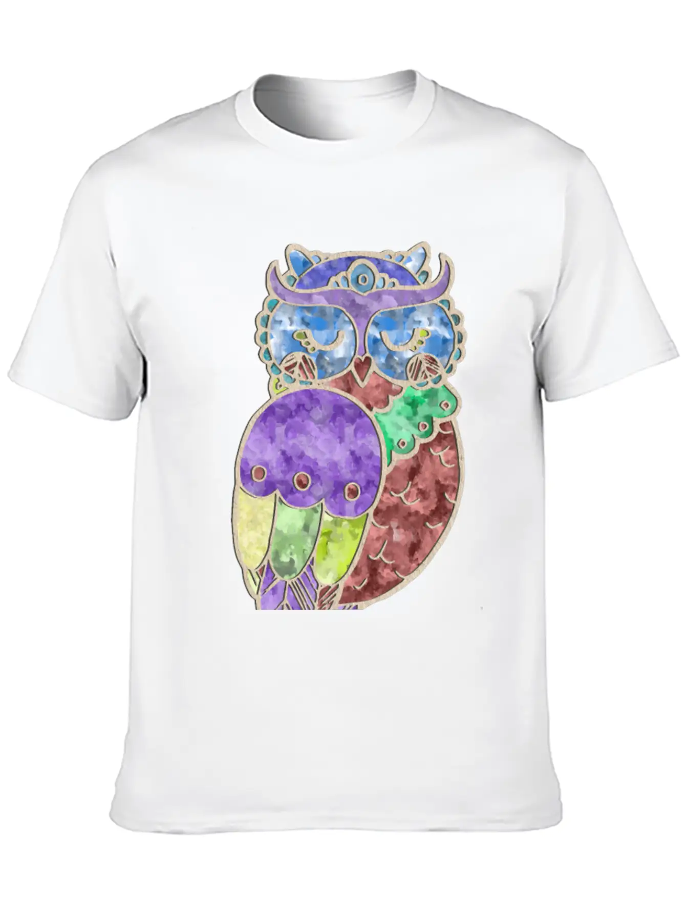 Watercolor Owl Stylish Everyday T-Shirt – Unisex Basic Cotton Tee