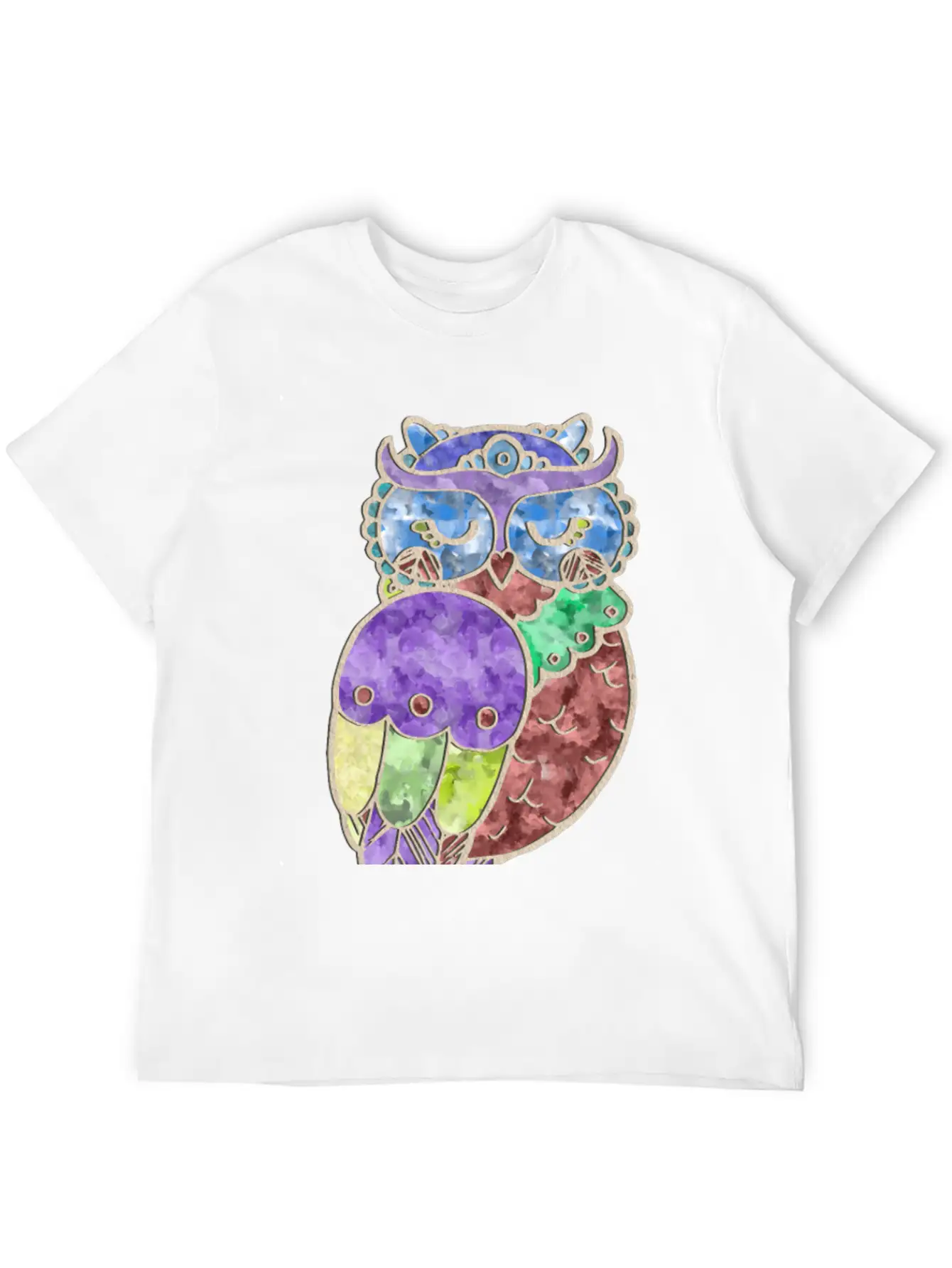 Watercolor Owl Stylish Everyday T-Shirt – Unisex Basic Cotton Tee